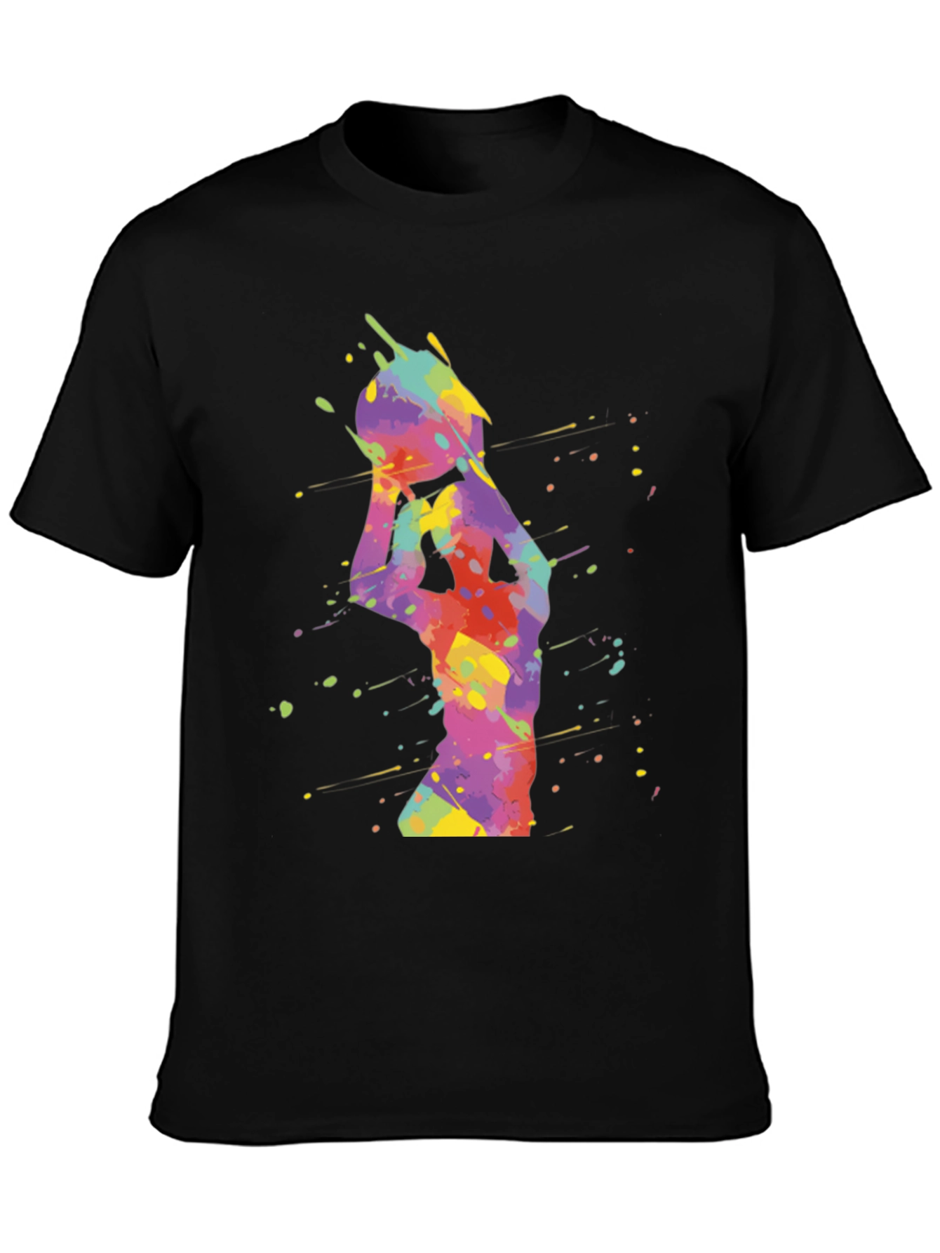 Colorful Basketball Graphic Tee