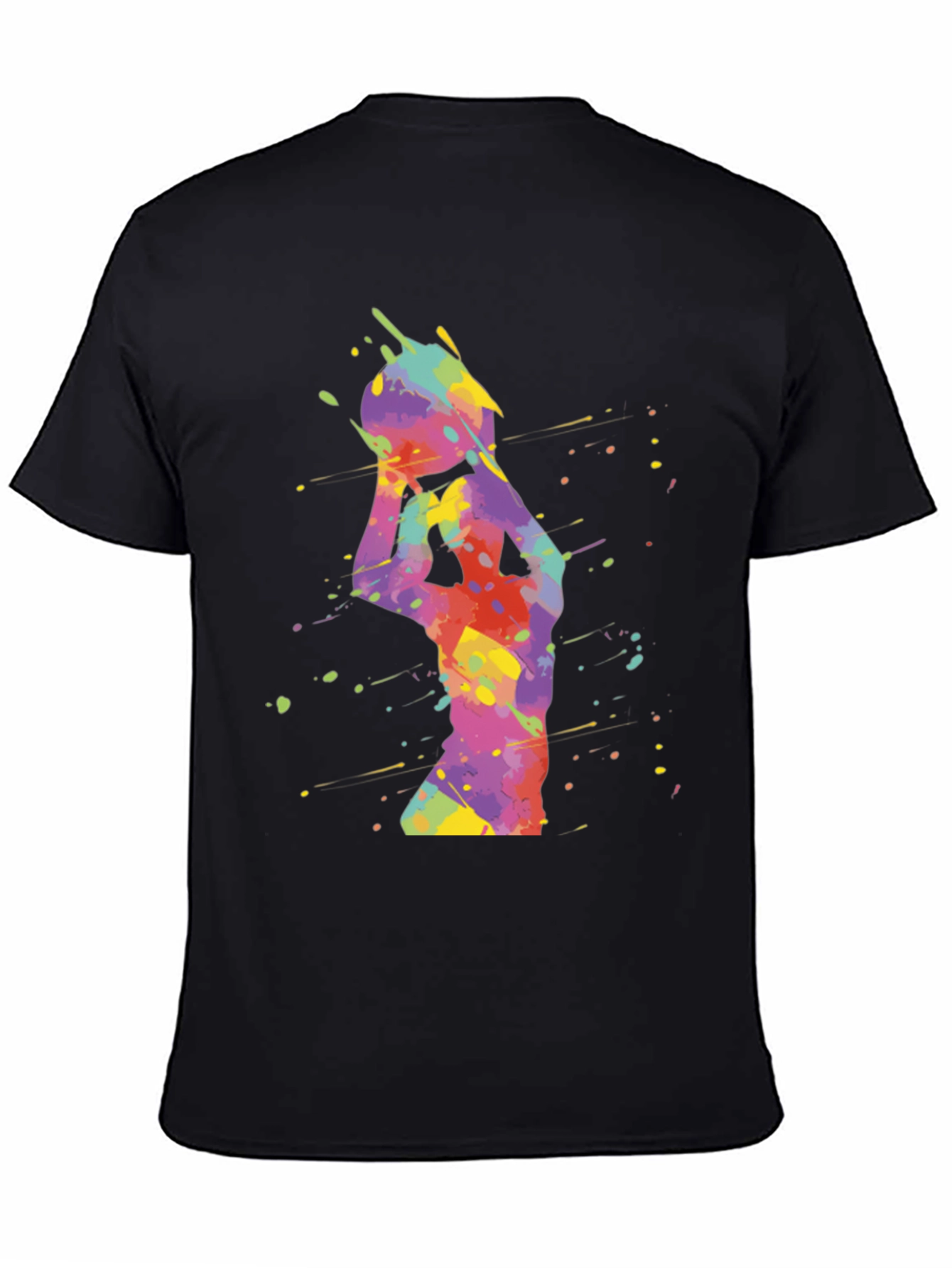 Colorful Basketball Graphic Tee
