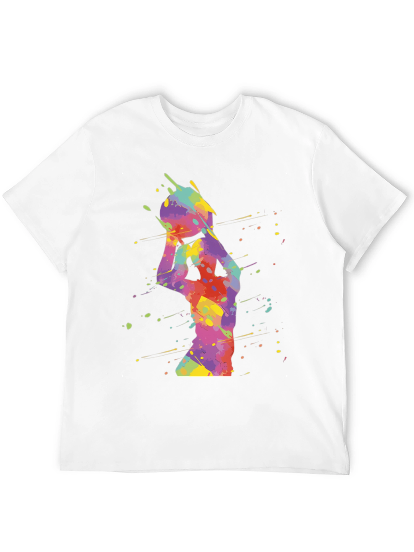 Colorful Basketball Graphic Tee