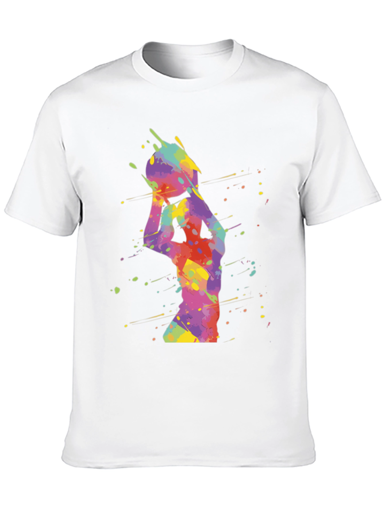 Colorful Basketball Graphic Tee