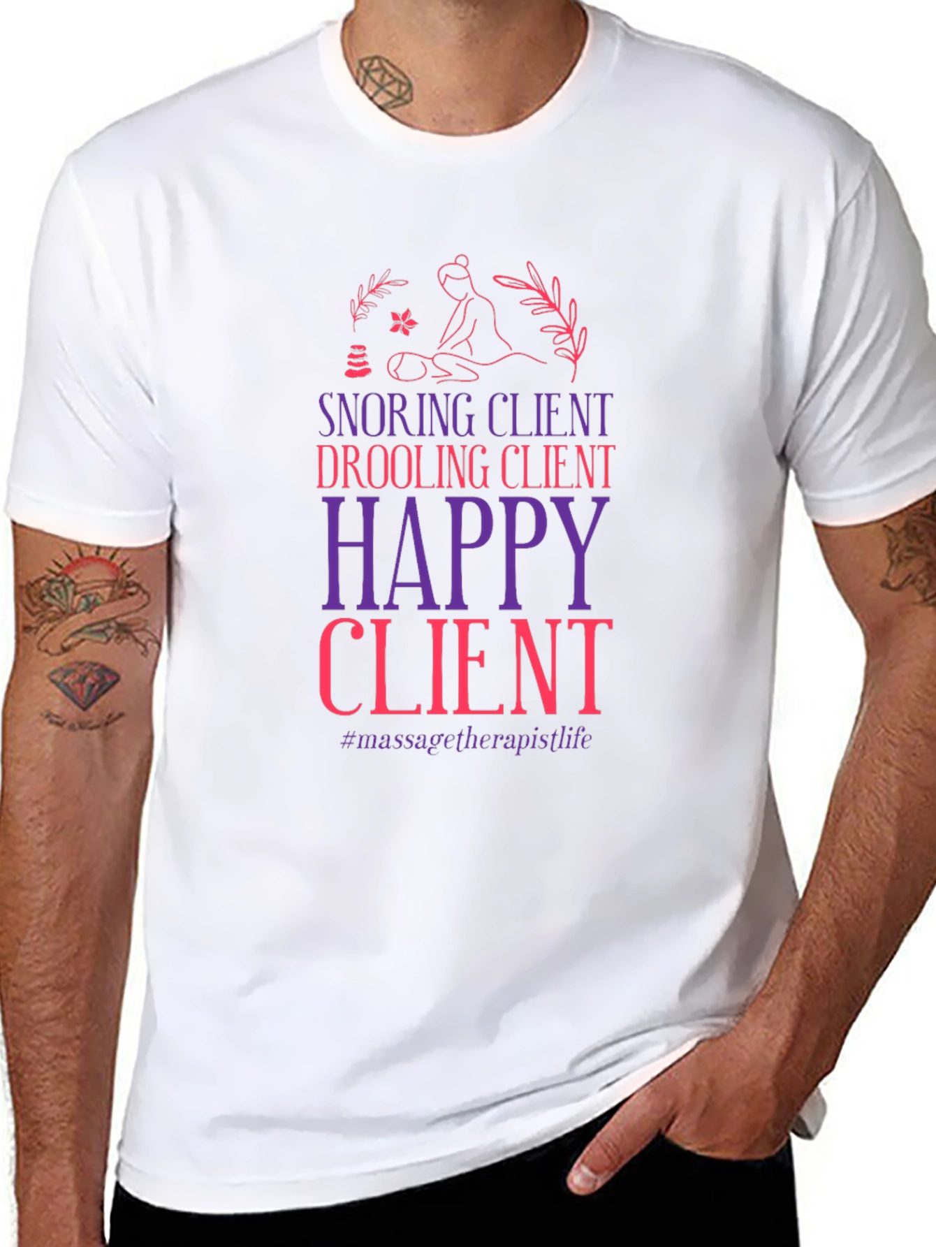 Massage Therapist Life T-Shirt - Snoring Client