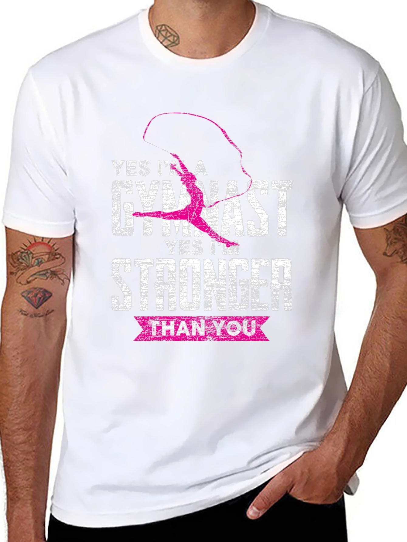 Gymnast Stronger Than You T-Shirt