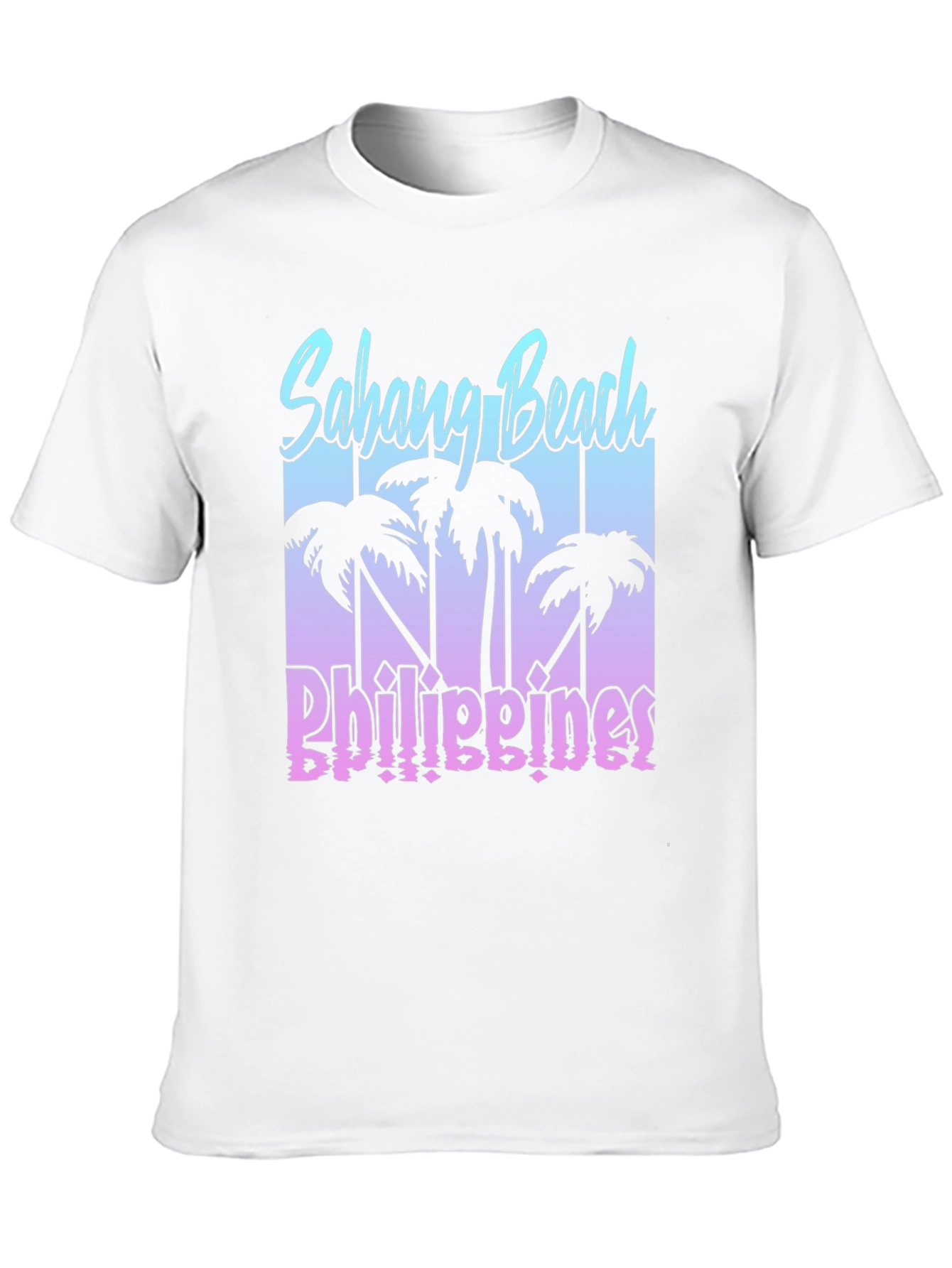 Sabang Beach Philippines Black T-Shirt