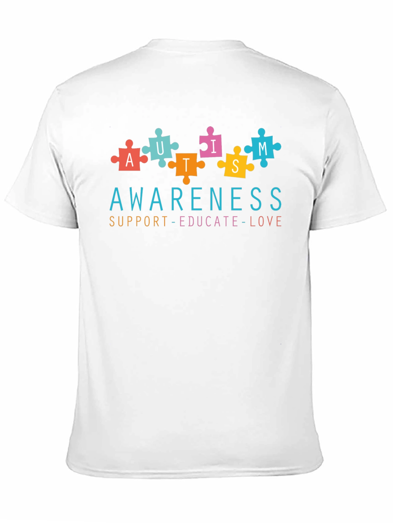 Autism Awareness Puzzle Piece Graphic T-Shirt