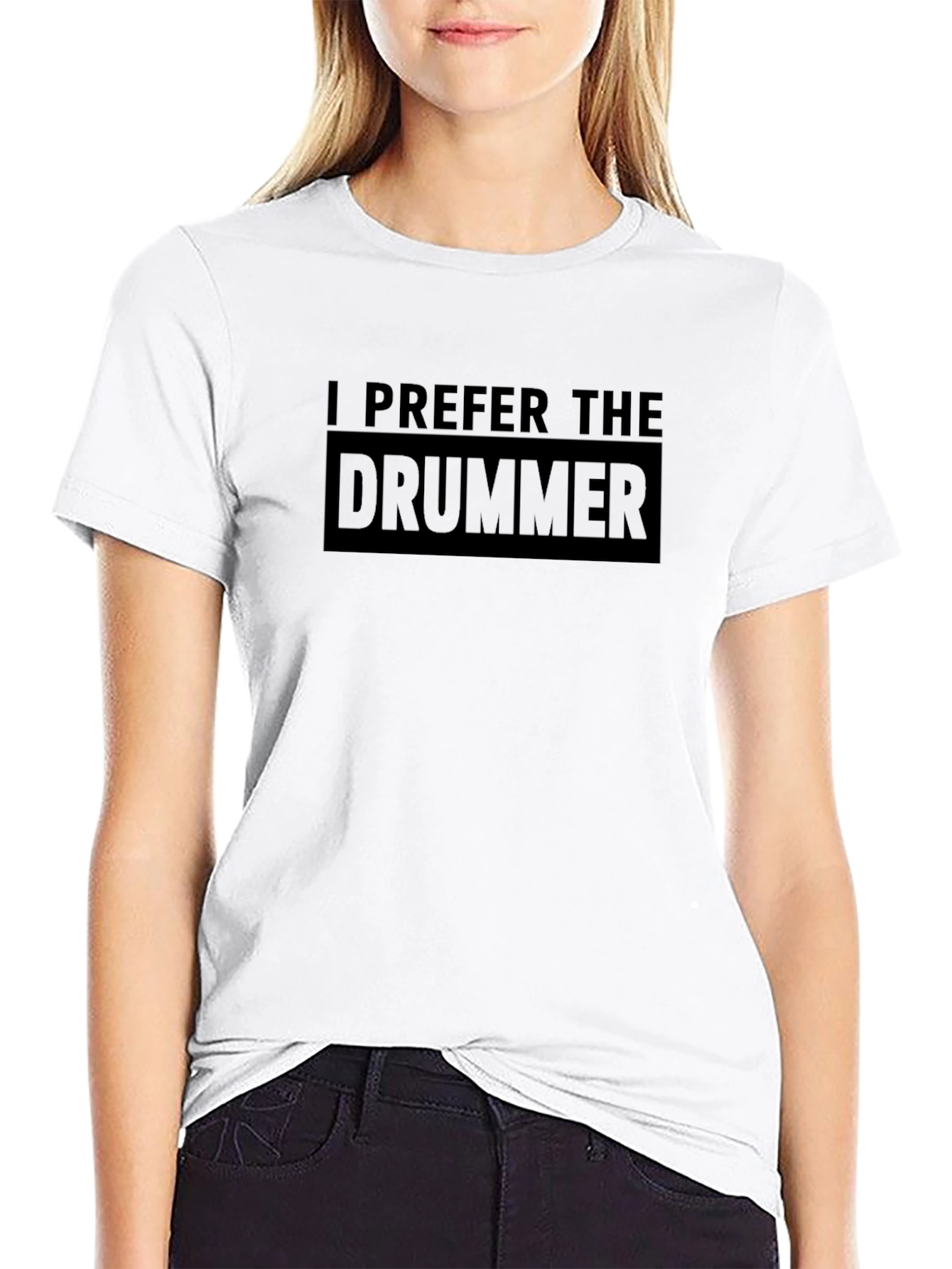 I Prefer the Drummer Black T-Shirt