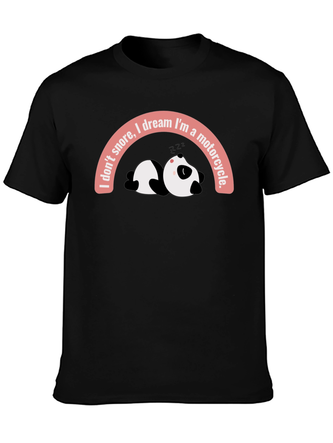 Dreaming Motorcycle Panda T-Shirt