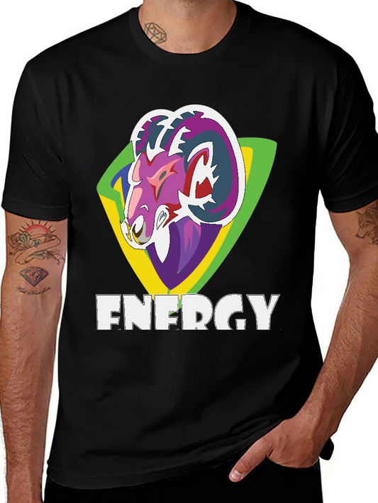 Energy Ram Graphic T-Shirt - Bold Style