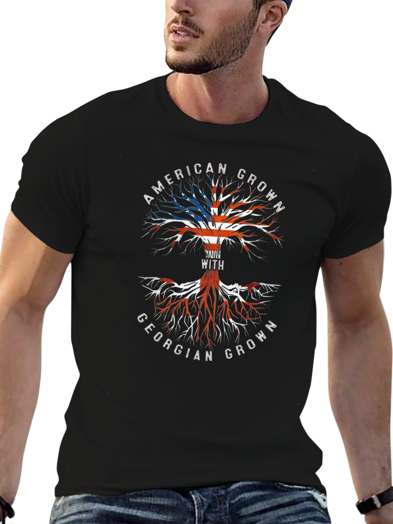 American & Georgian Grown Tree T-Shirt