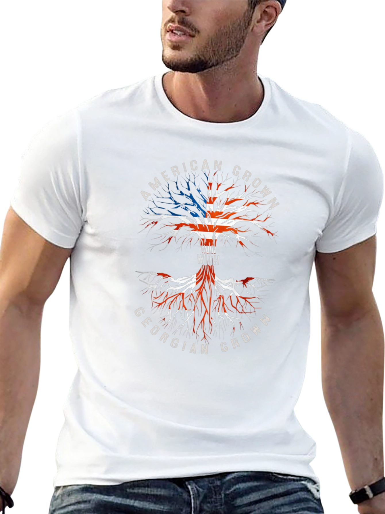 American & Georgian Grown Tree T-Shirt