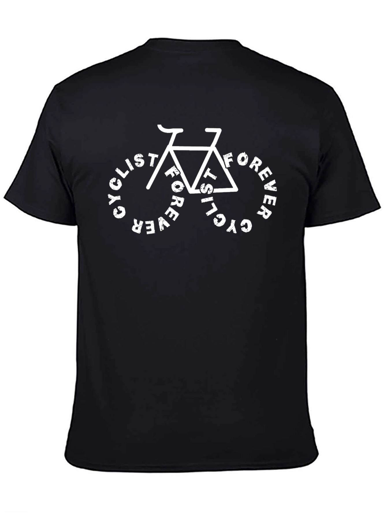 Cyclist Forever Graphic T-Shirt - Black