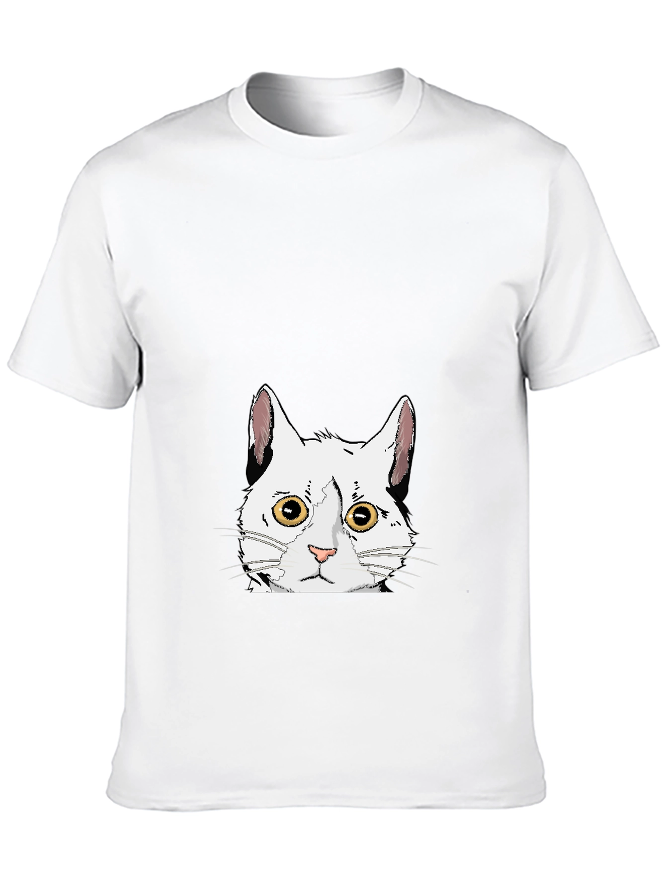 Cat Graphic Black T-Shirt