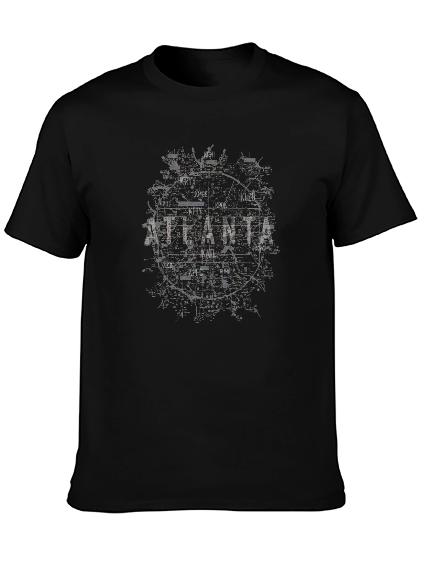 Atlanta Graphic Print Mens Black T-Shirt