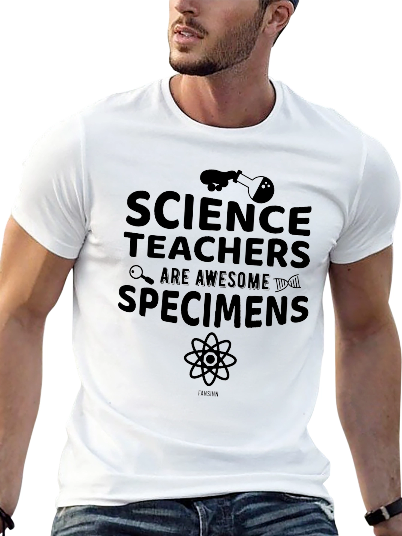 Science Teachers Are Awesome Mens Black T-Shirt