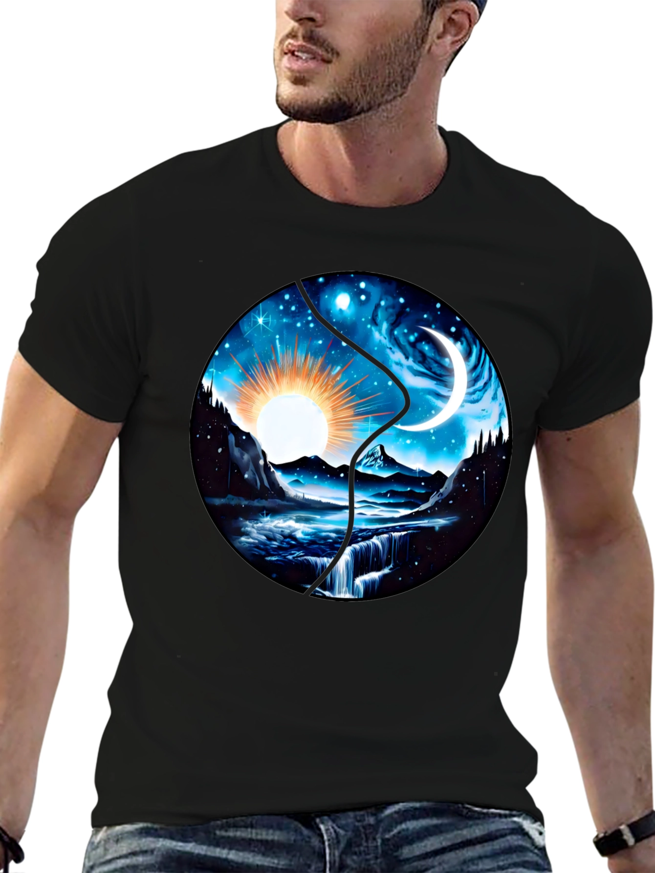 Yin Yang Sun and Moon T-Shirt