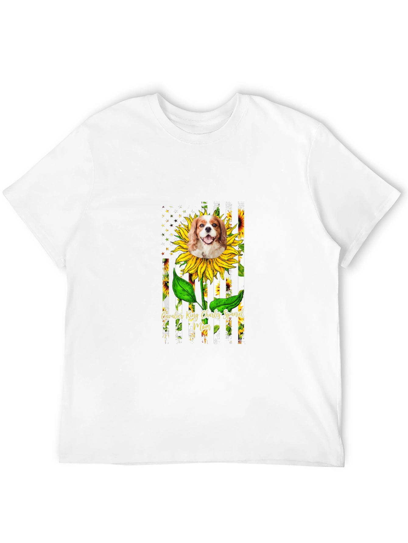 Cavalier King Charles Spaniel Sunflower T-Shirt