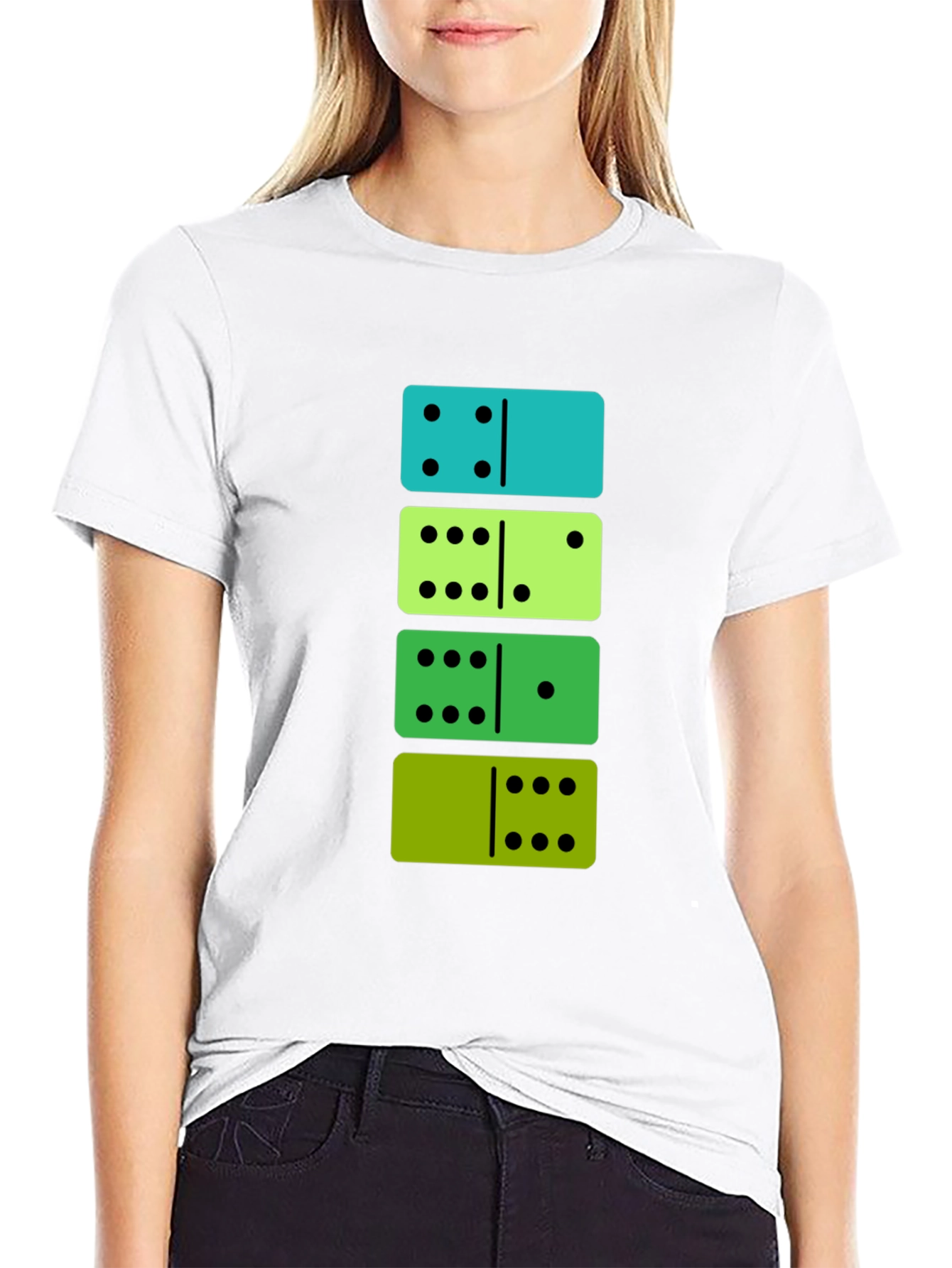 Domino Stack Tee - Fun & Stylish