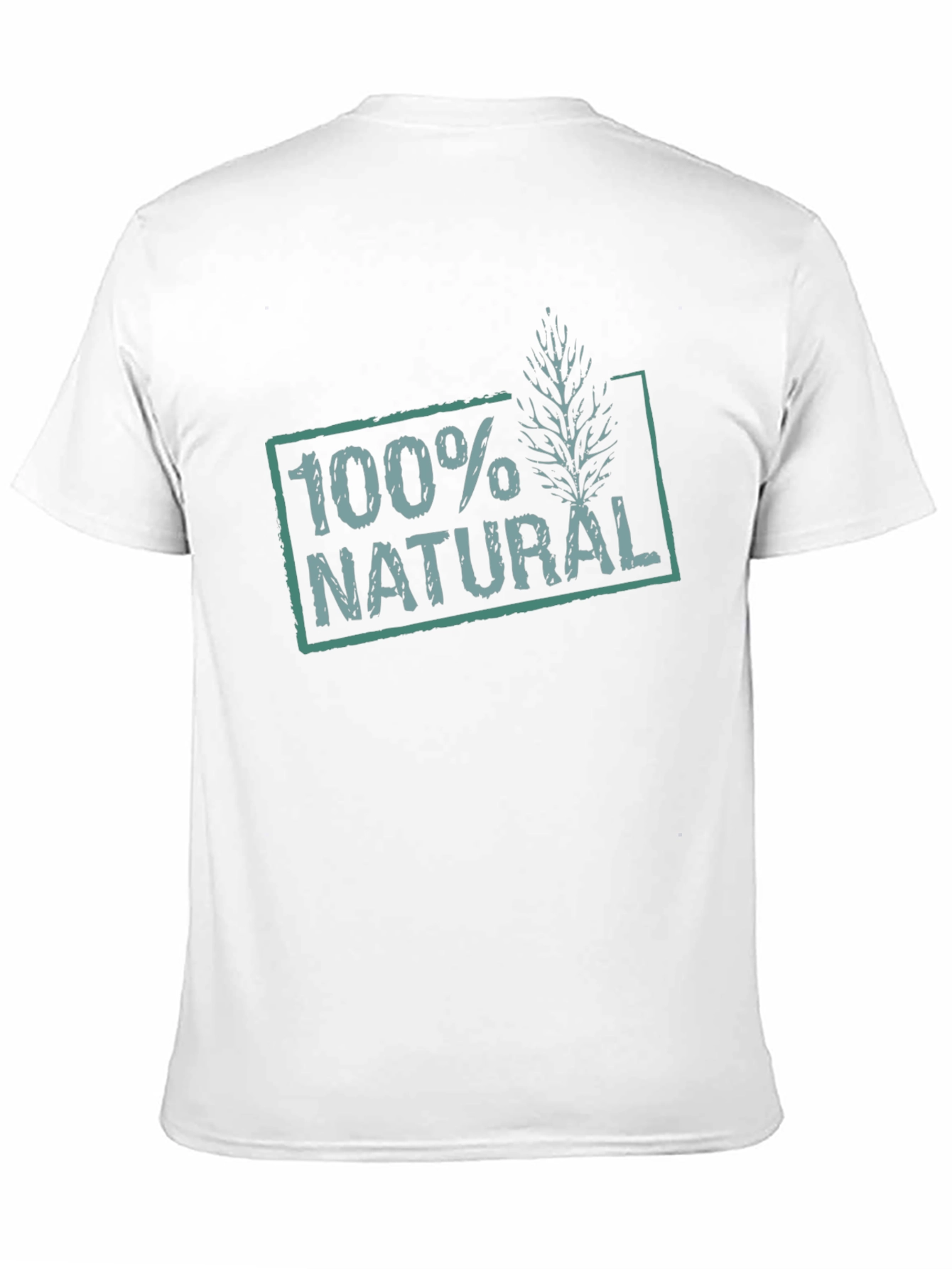 100% Natural Graphic Print T-Shirt