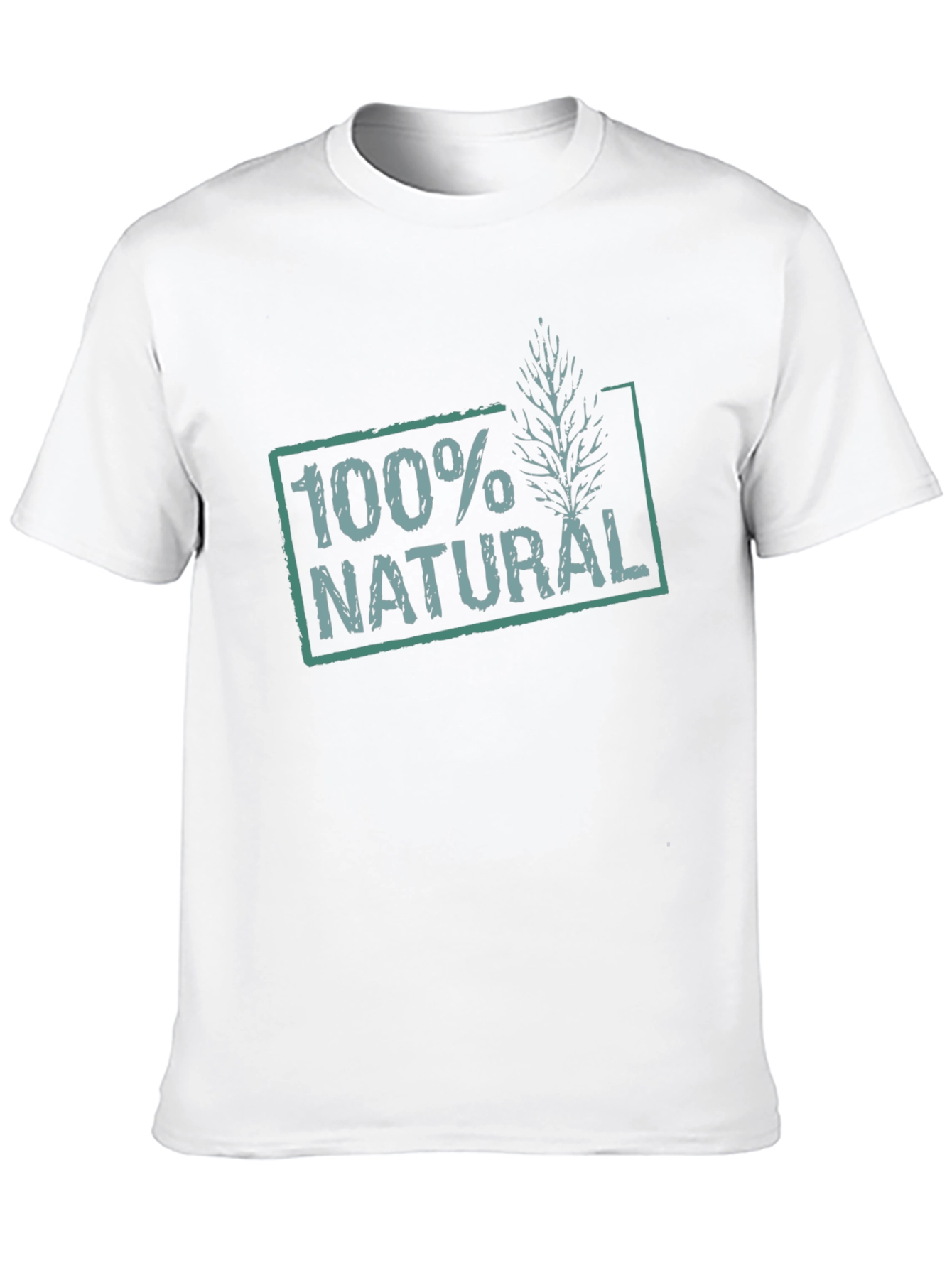 100% Natural Graphic Print T-Shirt