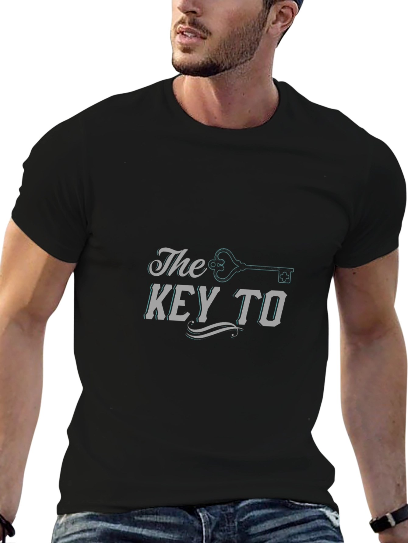 The Key to T-Shirt Black Mens