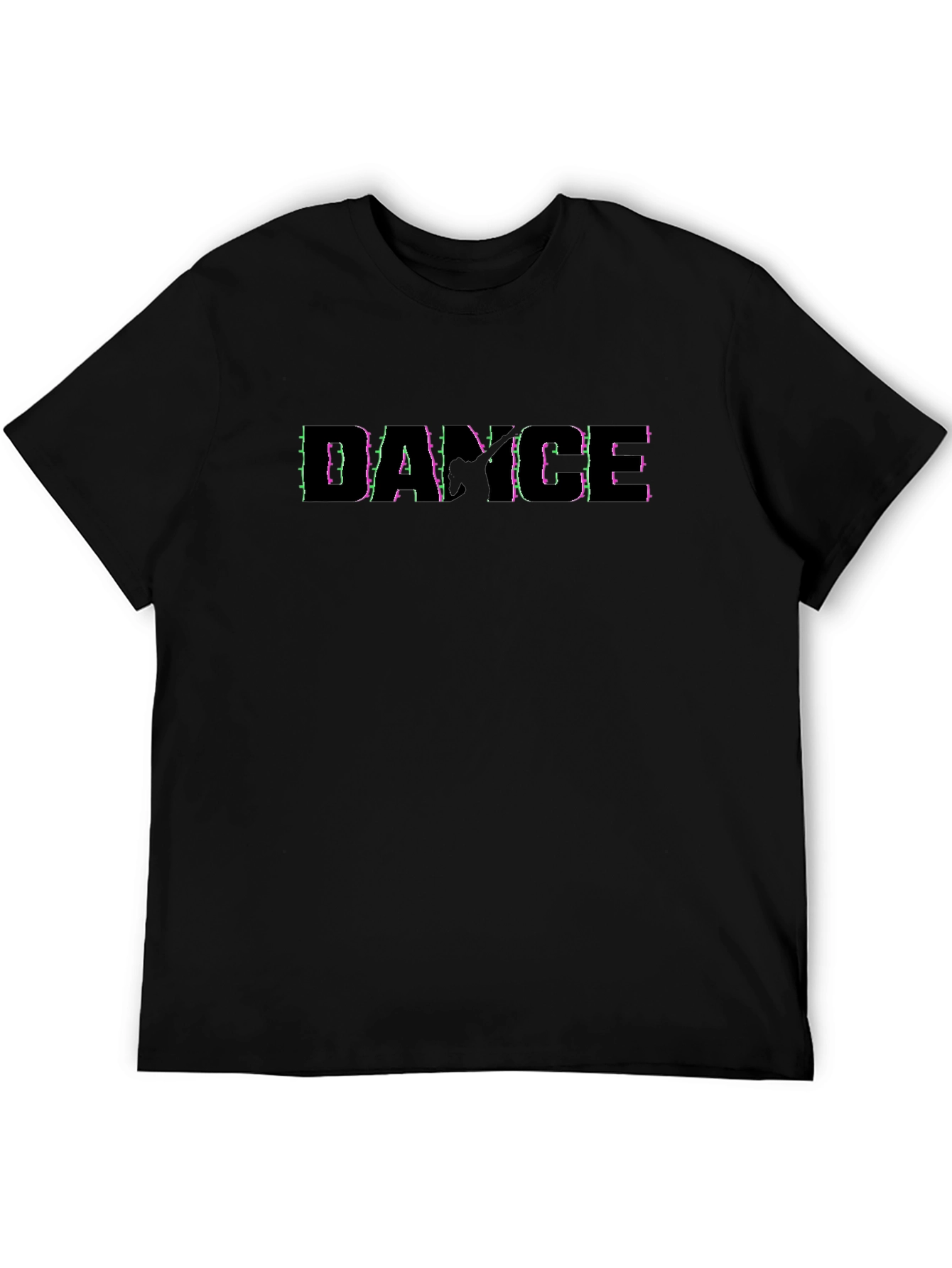 Dance Graphic Black T-Shirt - Stylish Mens Tee