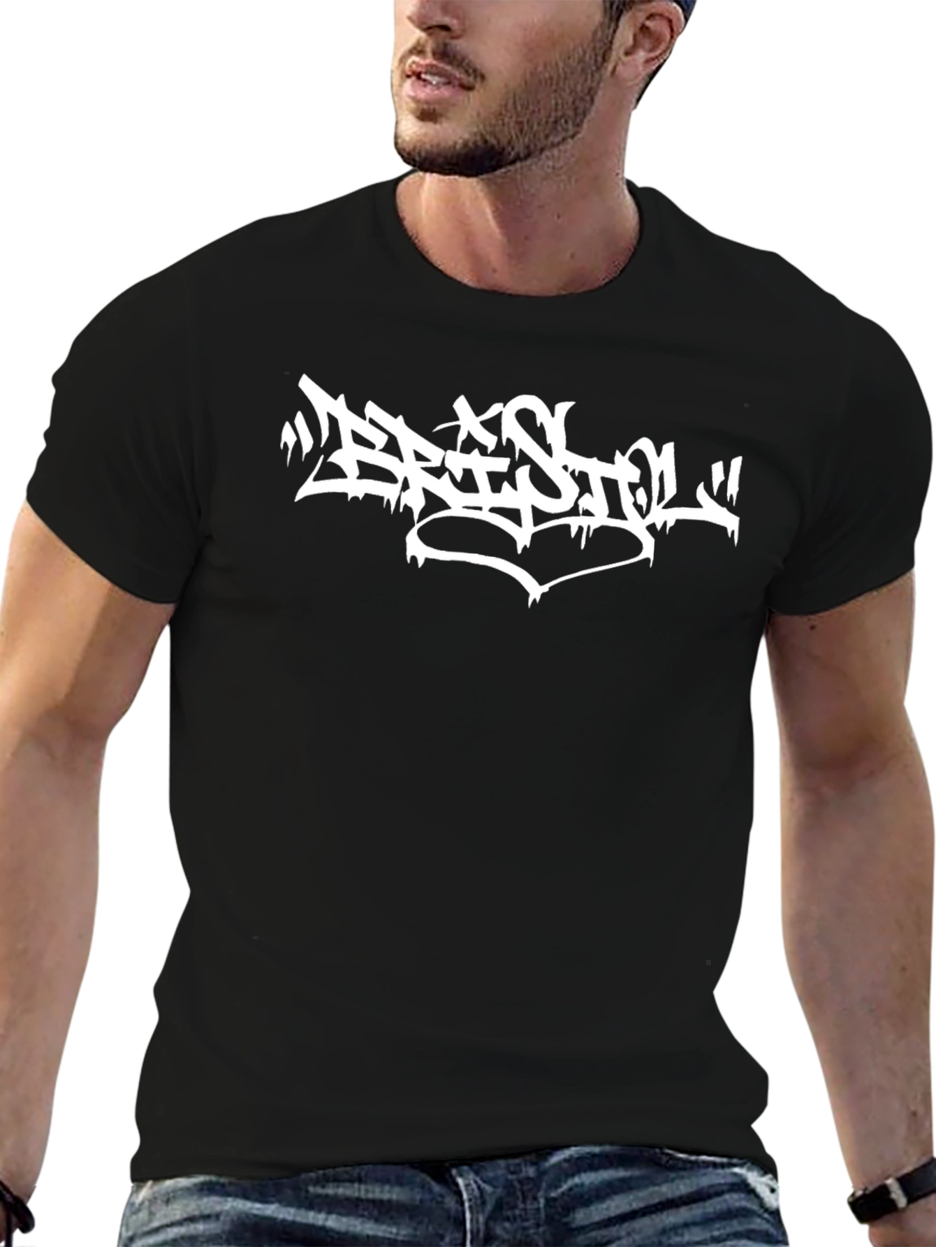 Bristol Graffiti Style Black T-Shirt
