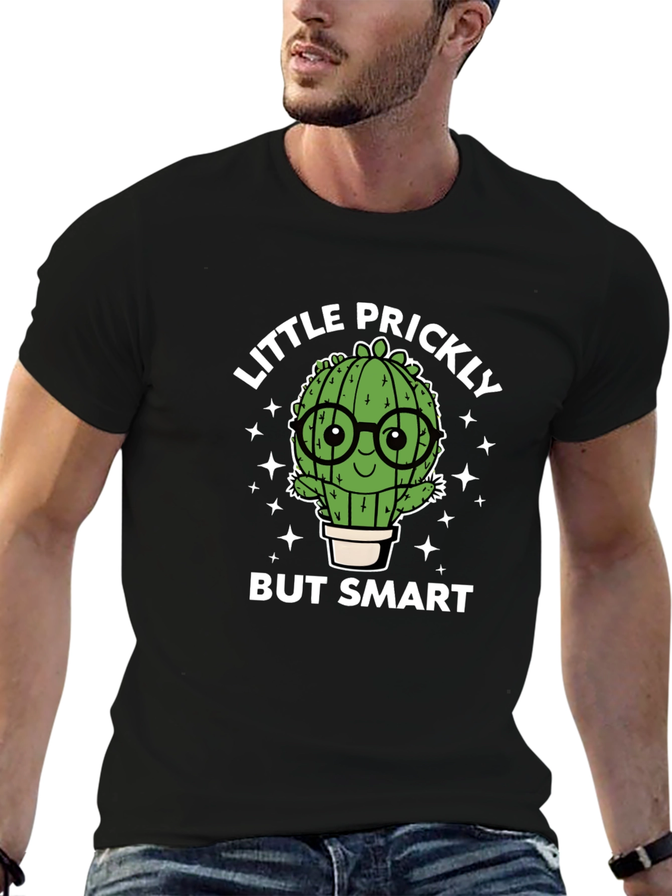 Little Prickly But Smart Cactus Graphic Tee