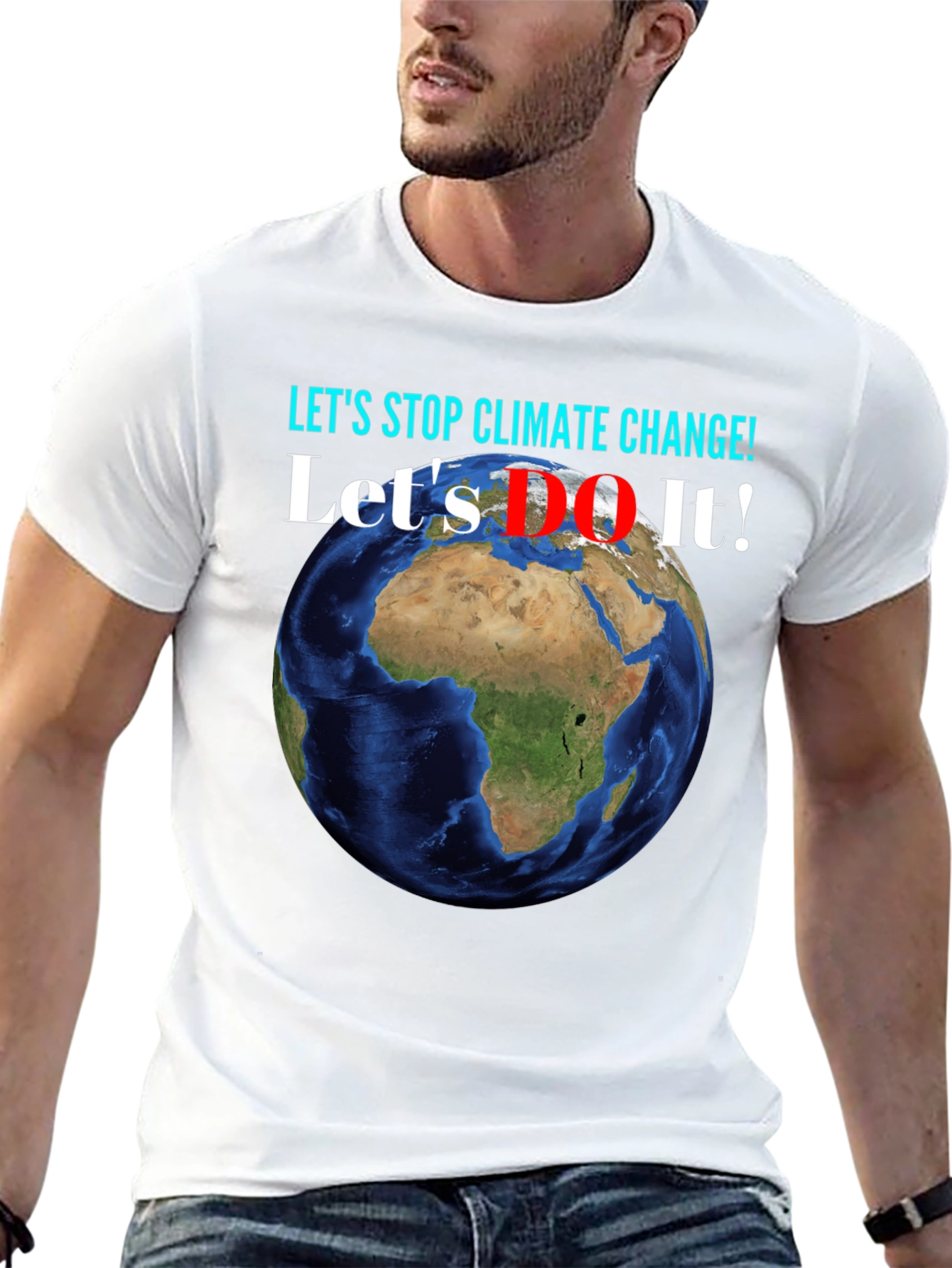 Climate Change Awareness Earth Graphic T-Shirt