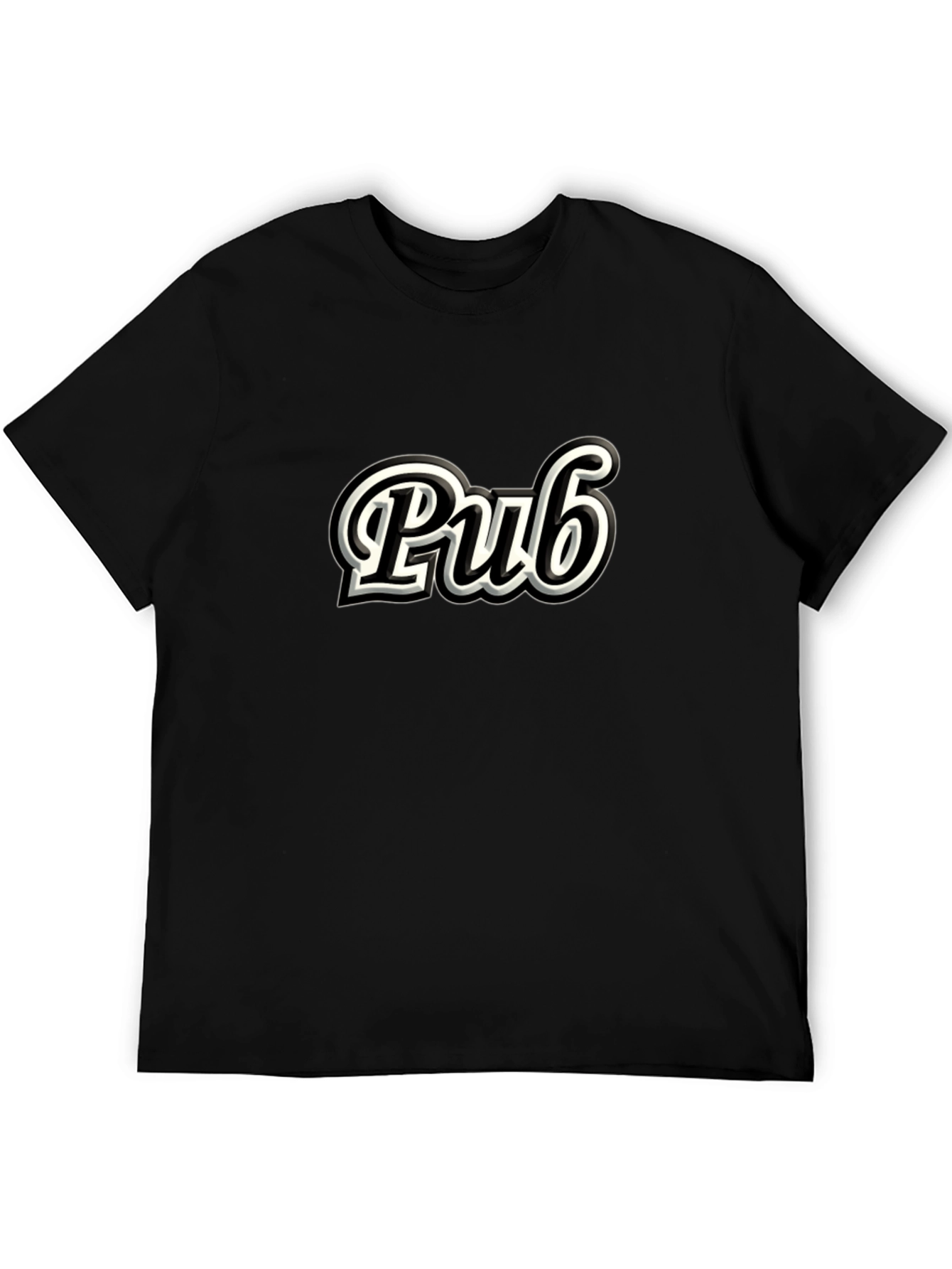 Classic Pub Graphic T-Shirt - Casual Black Tee