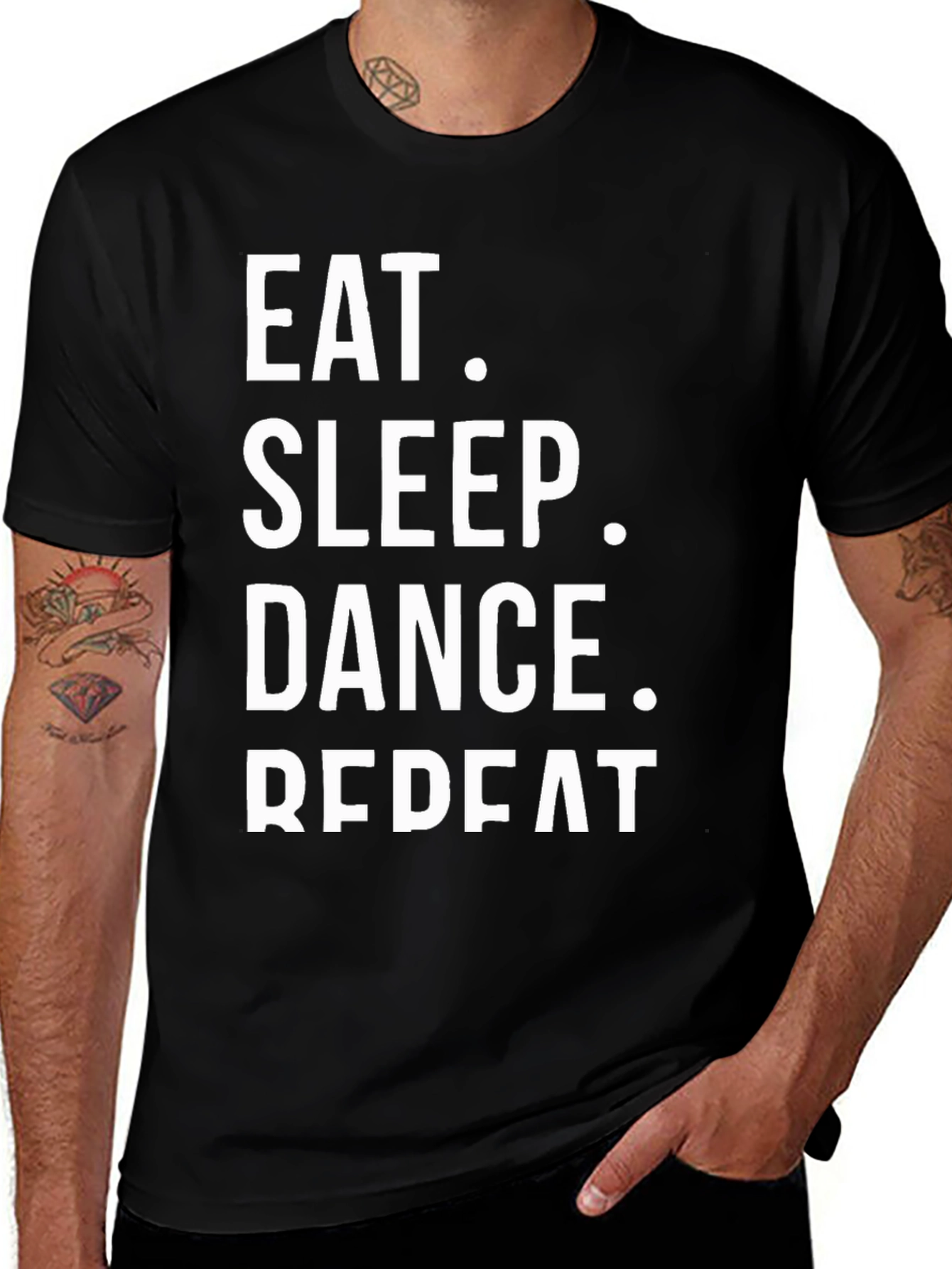 Eat Sleep Dance Repeat Black T-Shirt