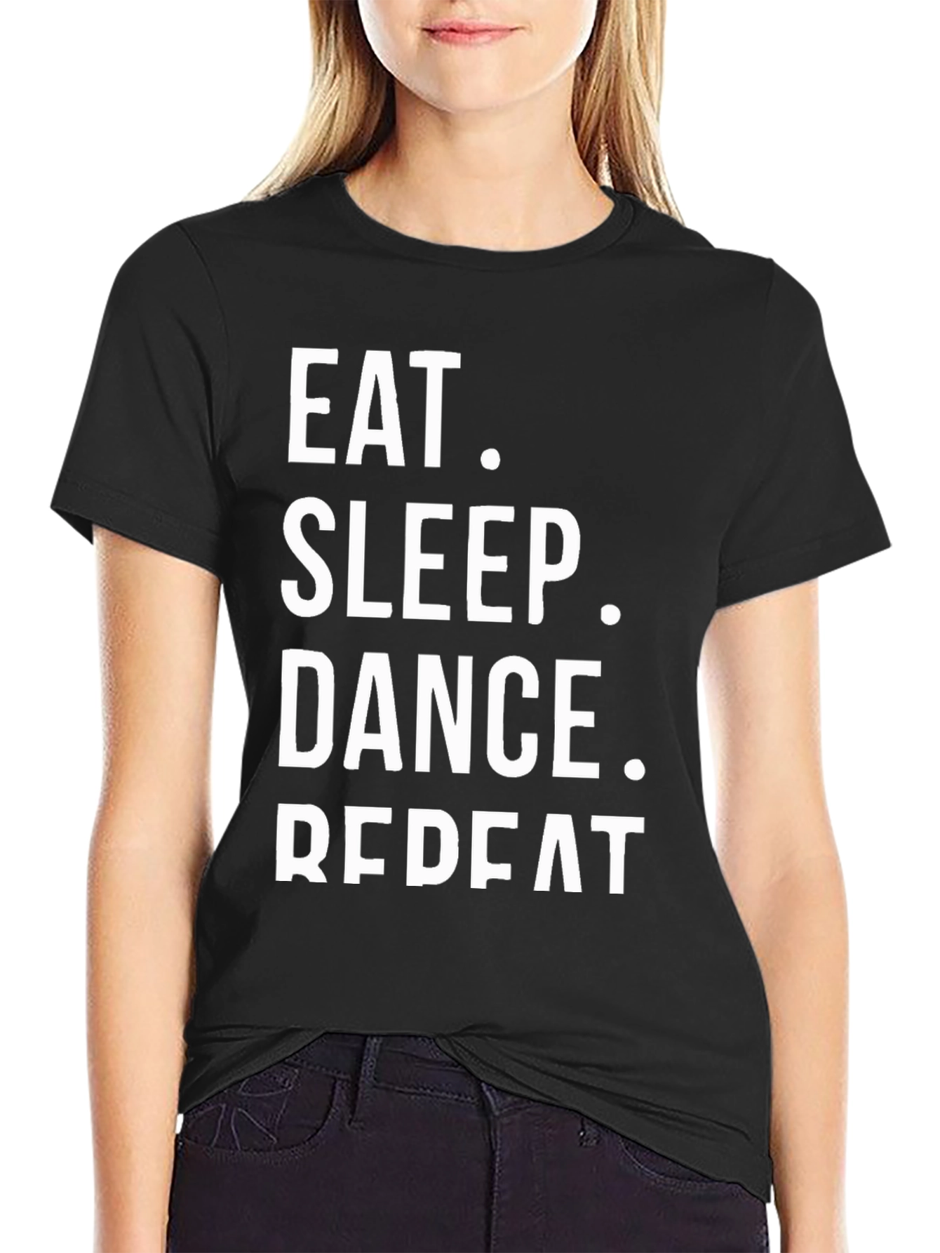 Eat Sleep Dance Repeat Black T-Shirt
