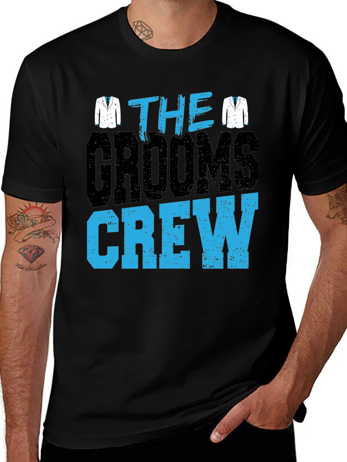 The Grooms Crew T-Shirt - Wedding Party Apparel