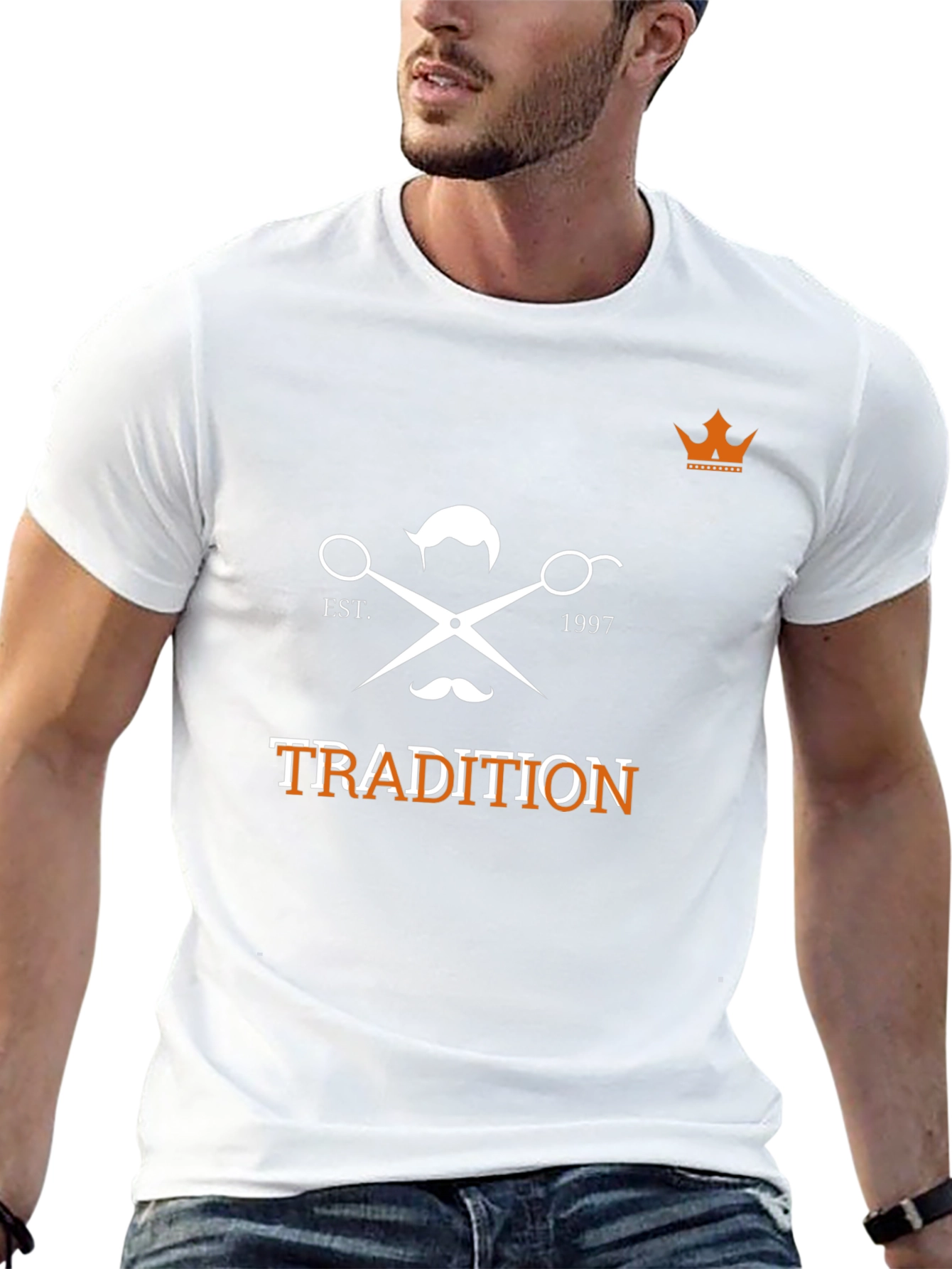 Tradition Barber T-Shirt - Black Graphic Tee