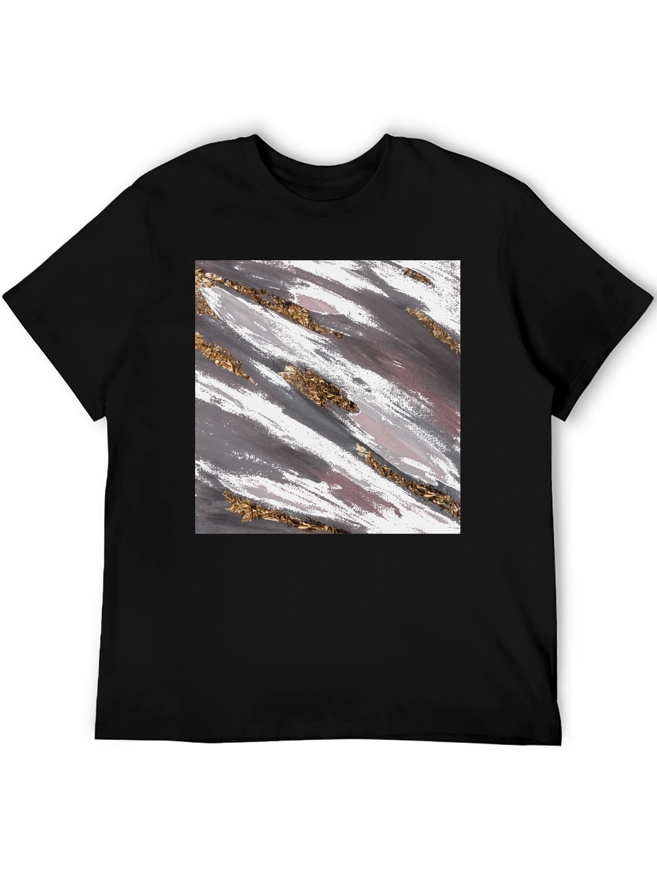 Abstract Brushstroke Graphic Tee - Stylish Casual Wear