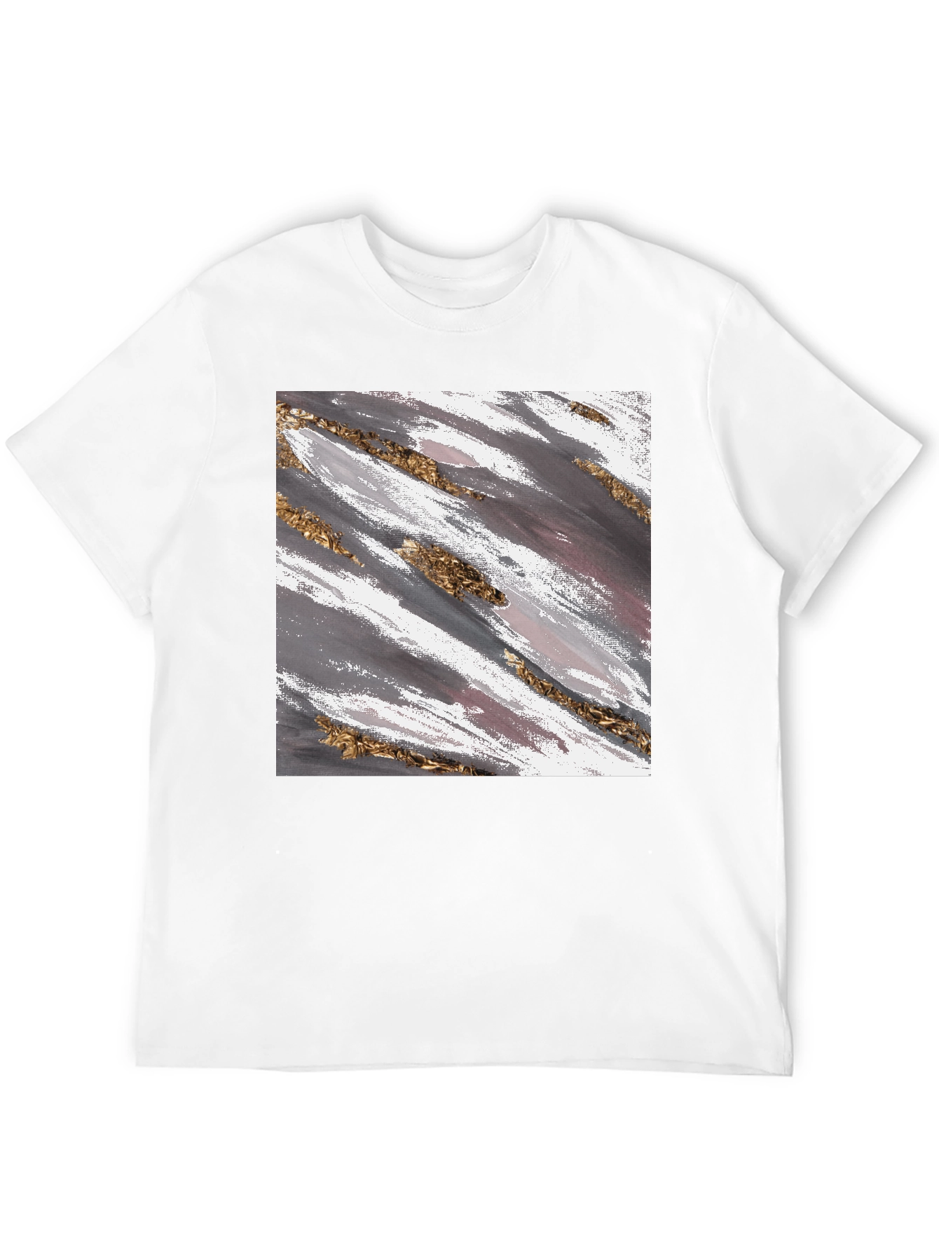 Abstract Brushstroke Graphic Tee - Stylish Casual Wear