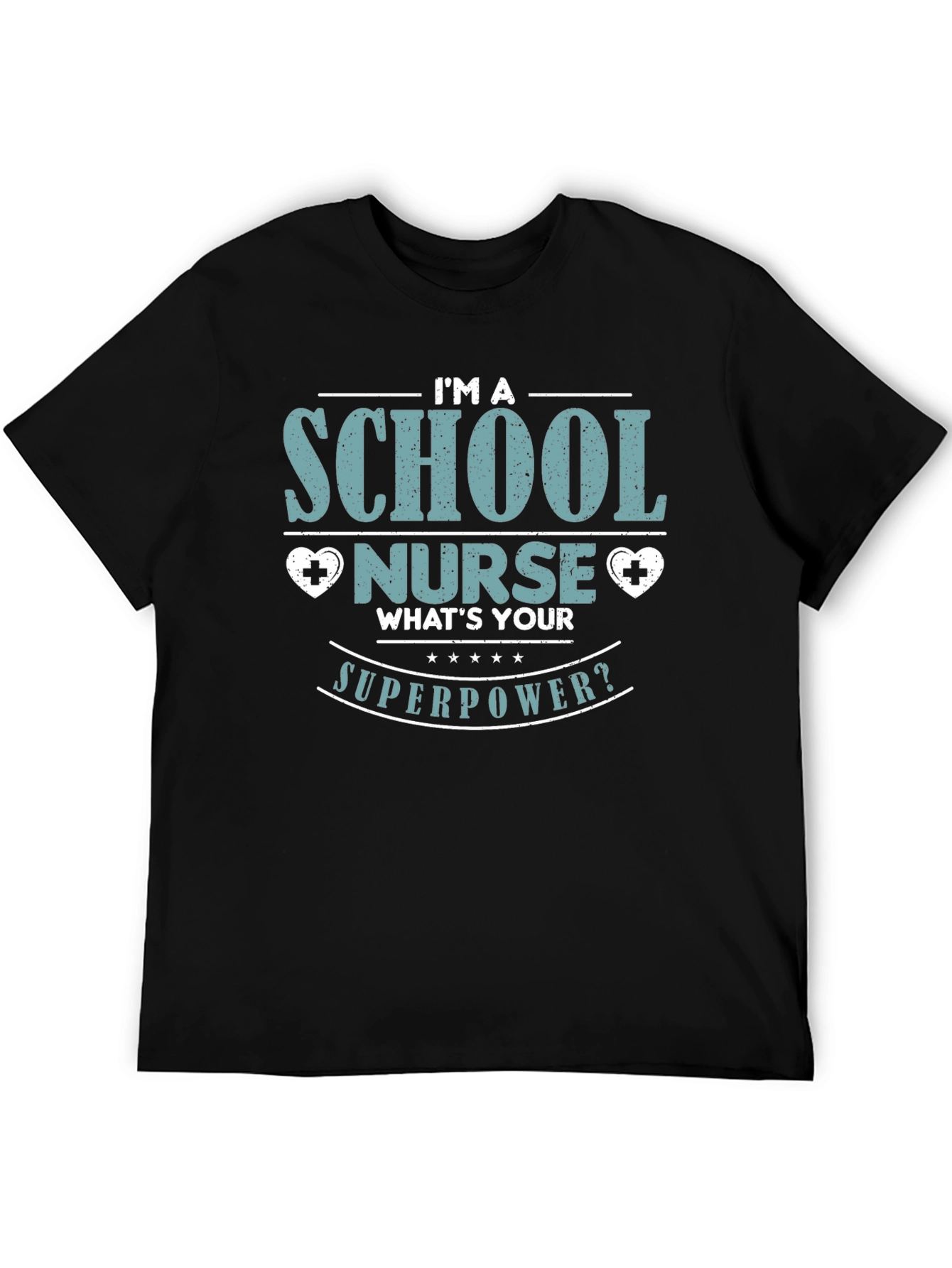 School Nurse Superpower T-Shirt - Black