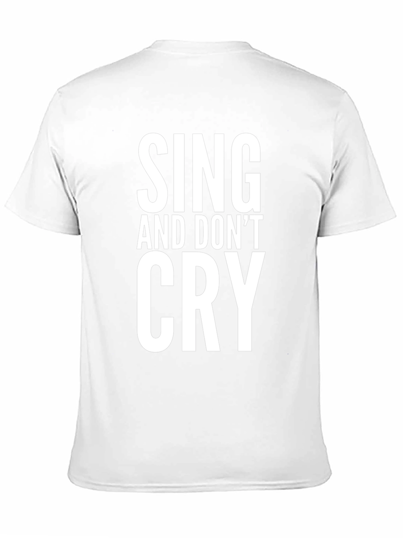 Sing and Dont Cry Black Graphic Tee