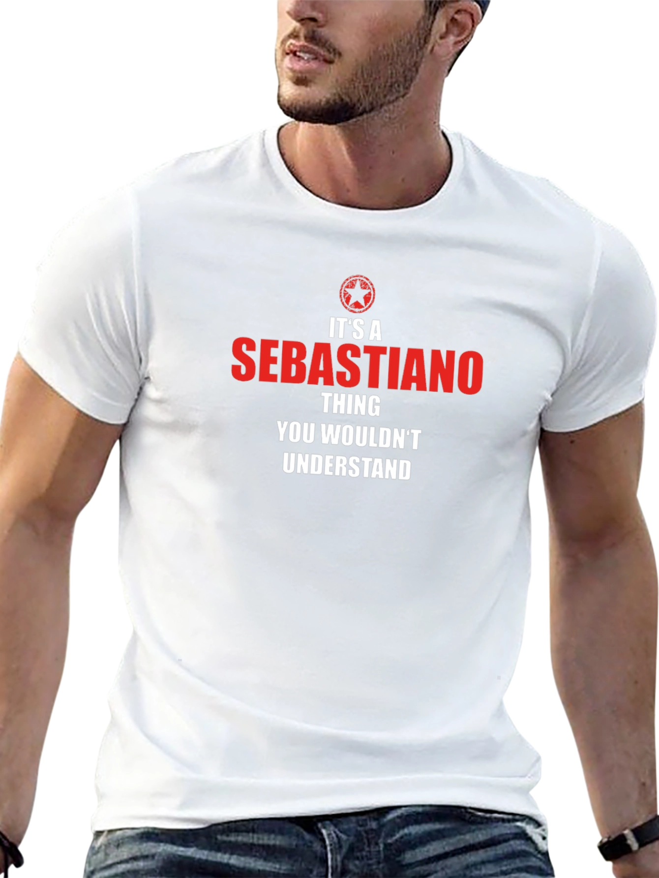 Sebastiano Thing T-Shirt - Funny Personalized Name Tee