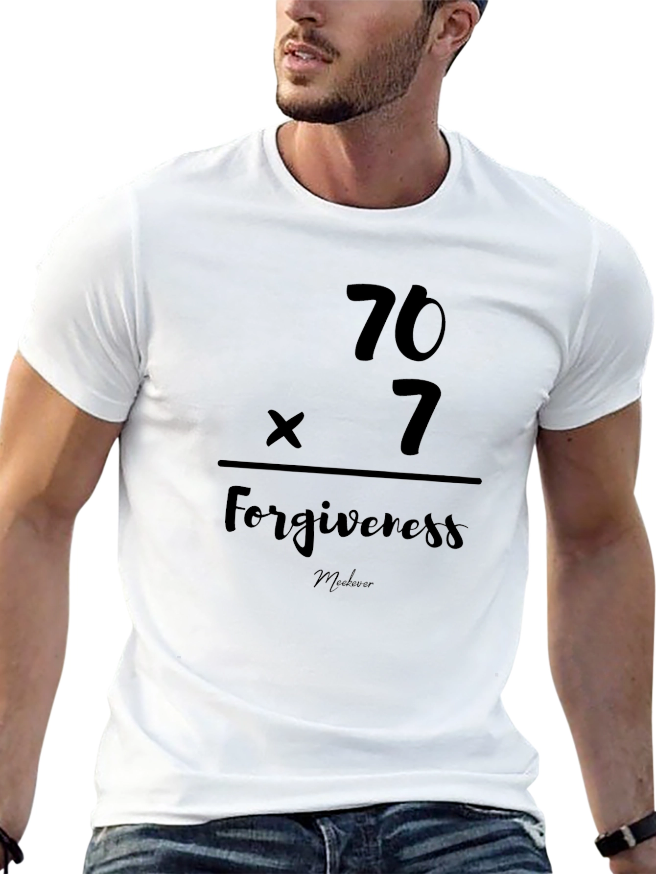 Forgiveness 70x7 Black T-Shirt