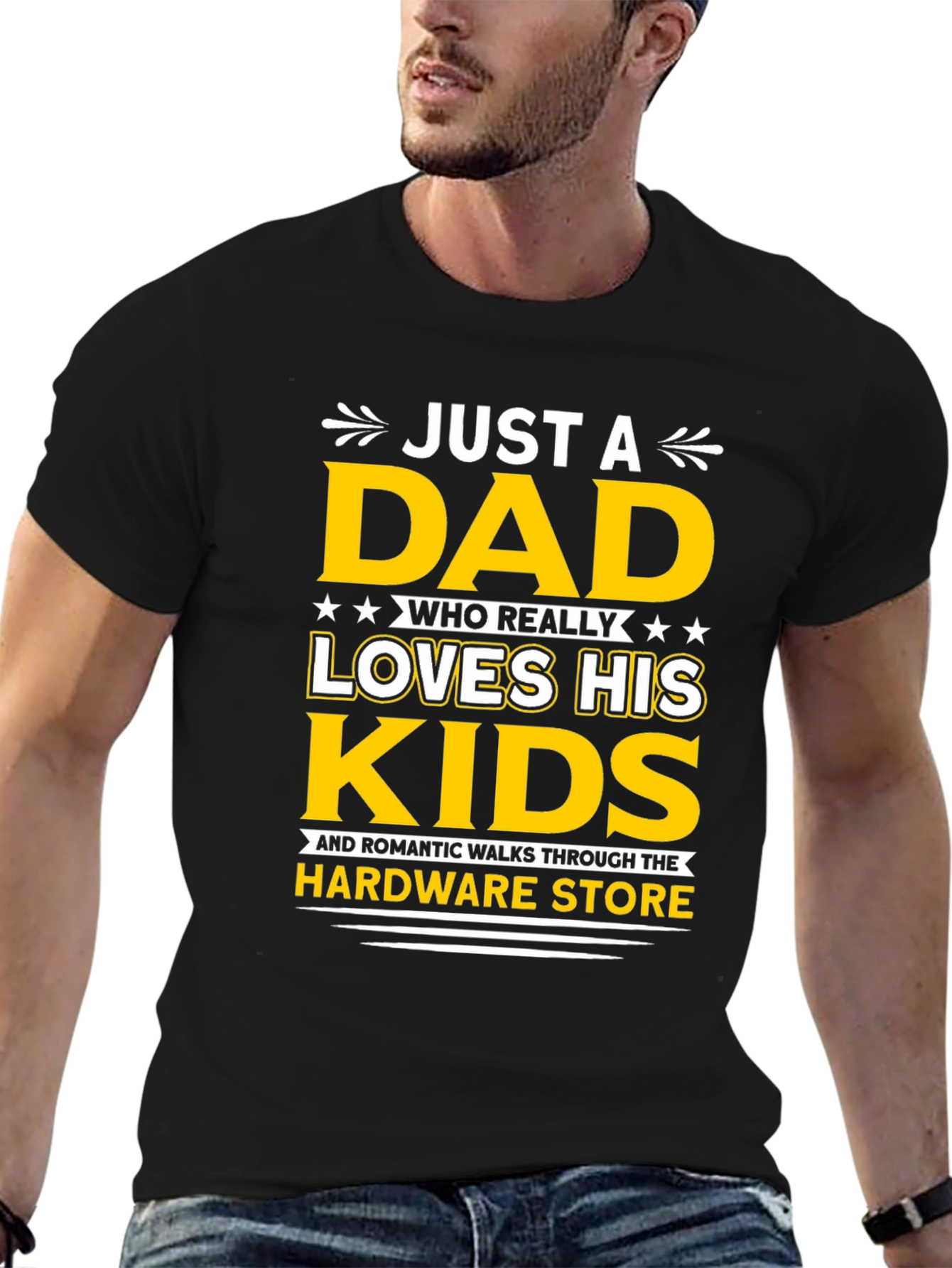 Just a Dad Who Loves His Kids T-Shirt