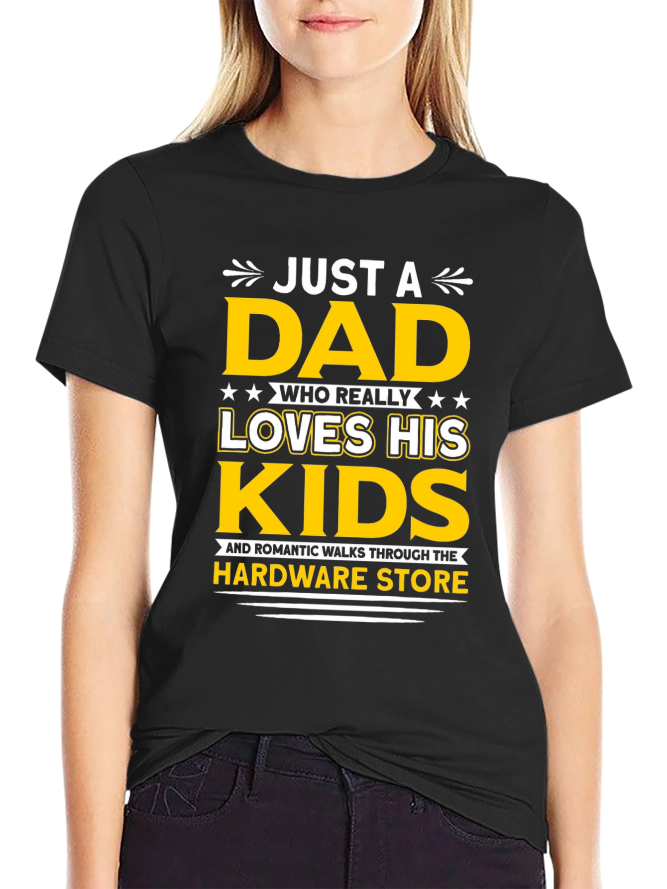 Just a Dad Who Loves His Kids T-Shirt
