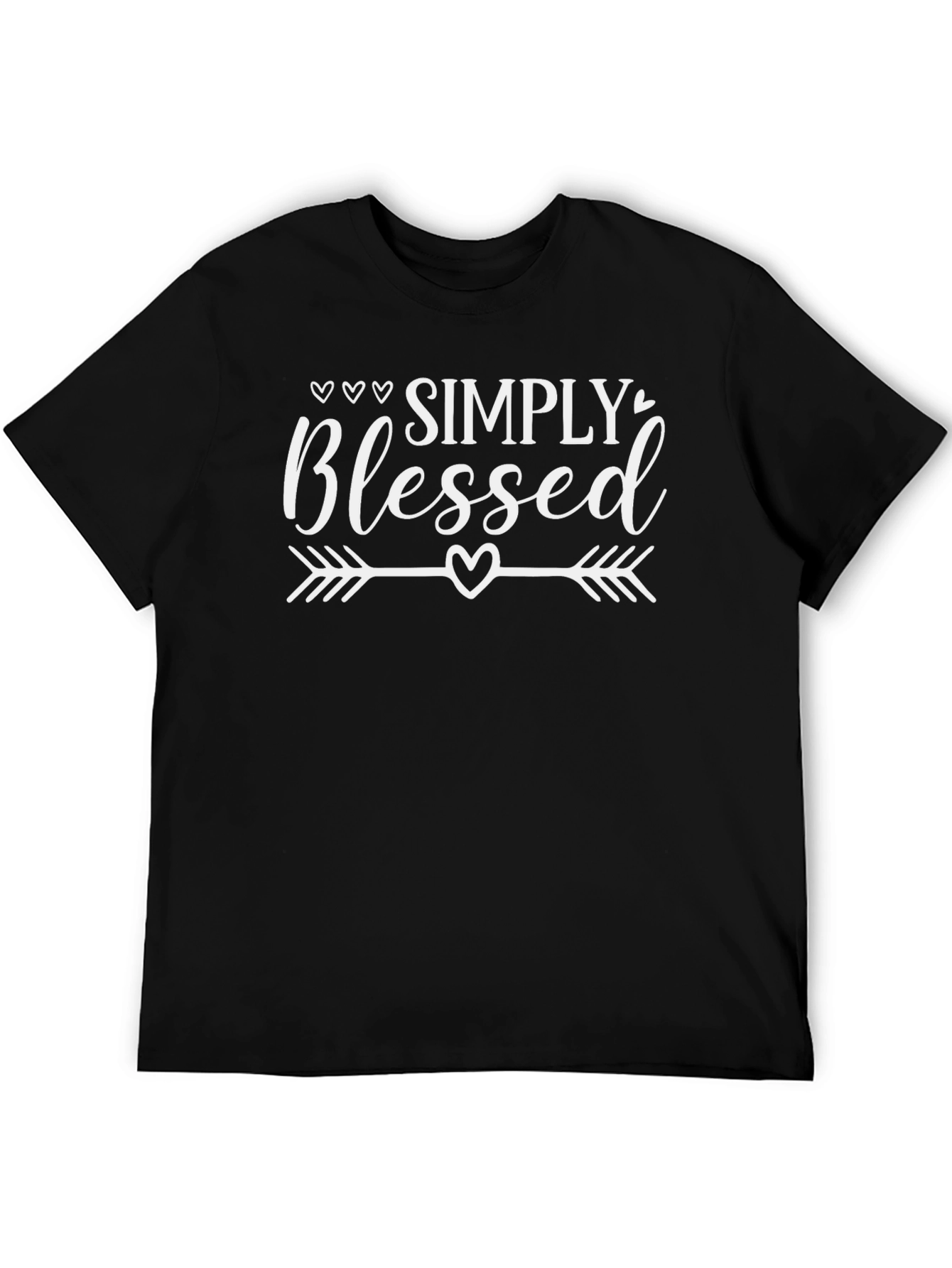 Simply Blessed Graphic Tee - Black