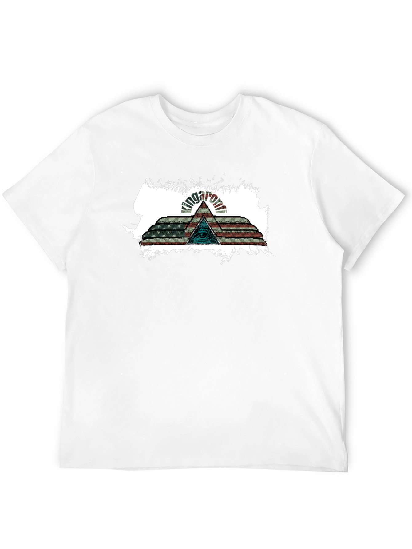 Illuminati American Flag Graphic Tee