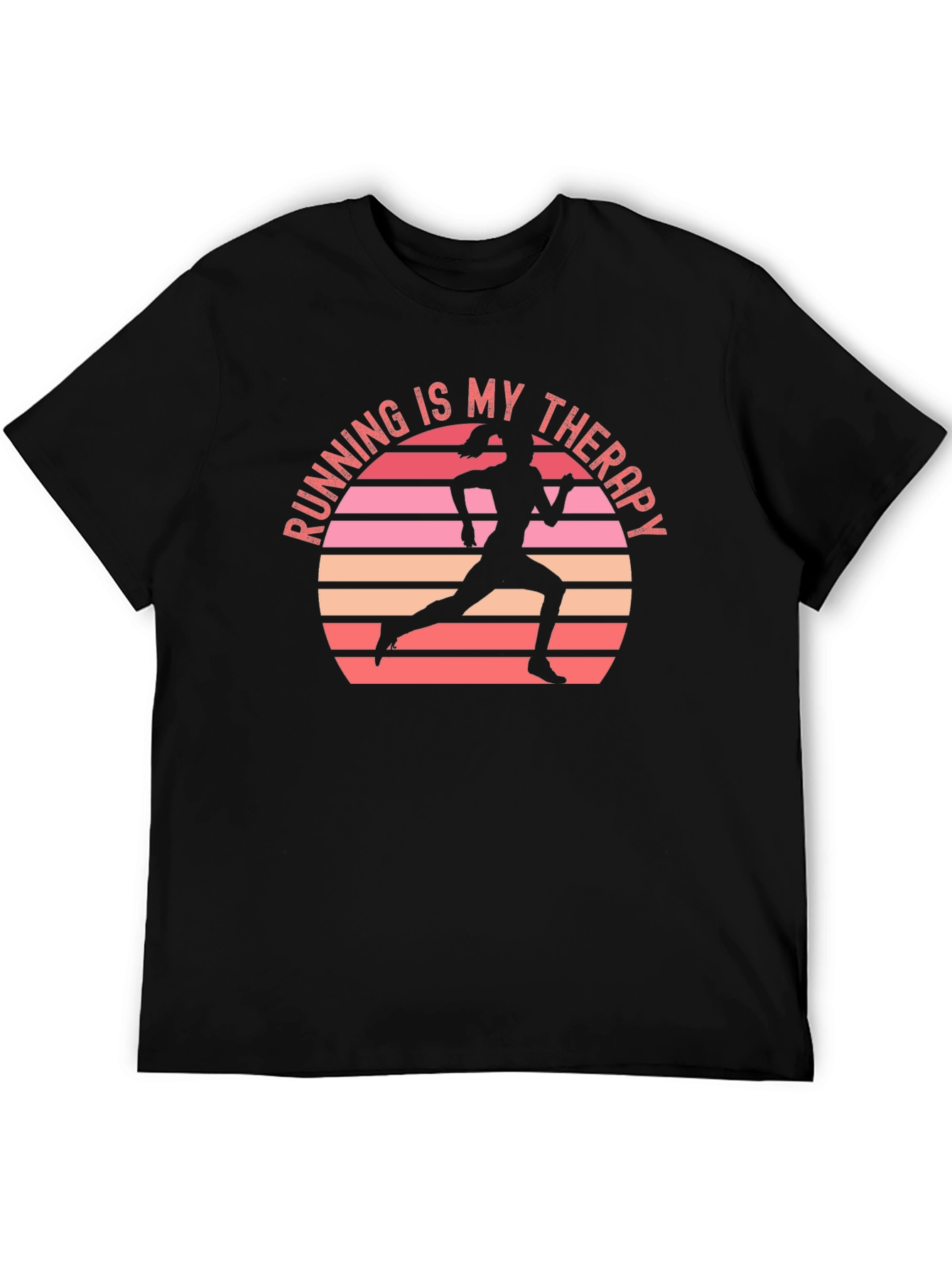 Running Is My Therapy T-Shirt - Motivational Runner Tee