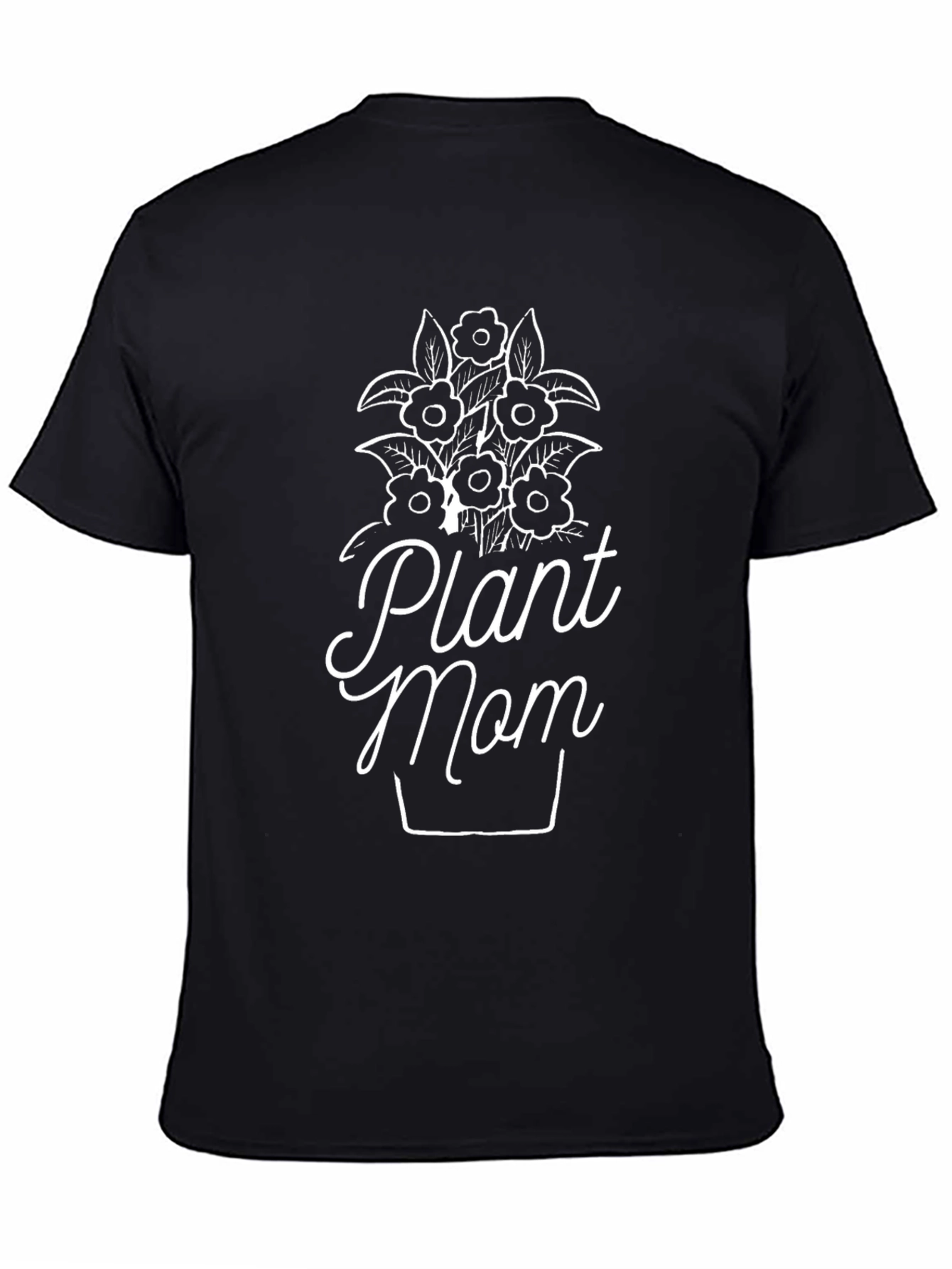 Plant Mom Black Graphic Tee