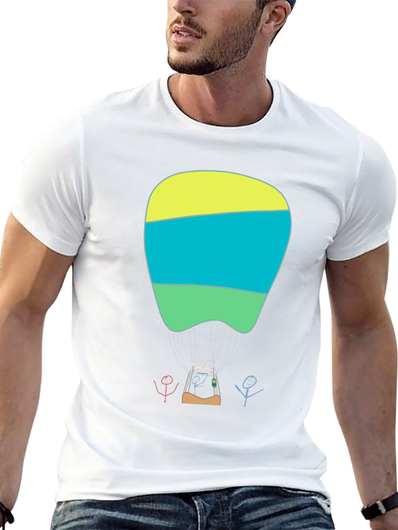 Abstract Dental Art Graphic Tee - Modern Black T-Shirt