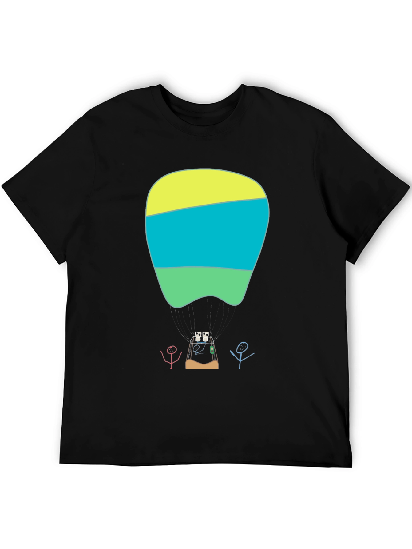 Abstract Dental Art Graphic Tee - Modern Black T-Shirt