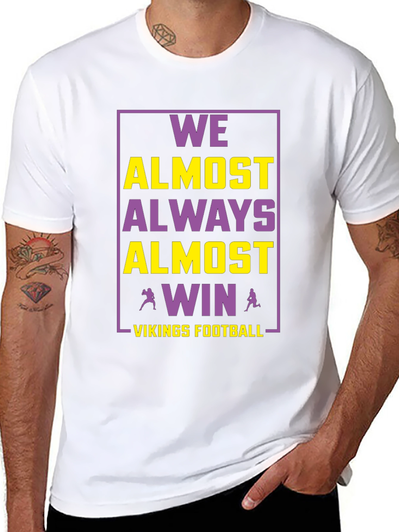 Vikings Football Graphic Tee - Always Almost Win!