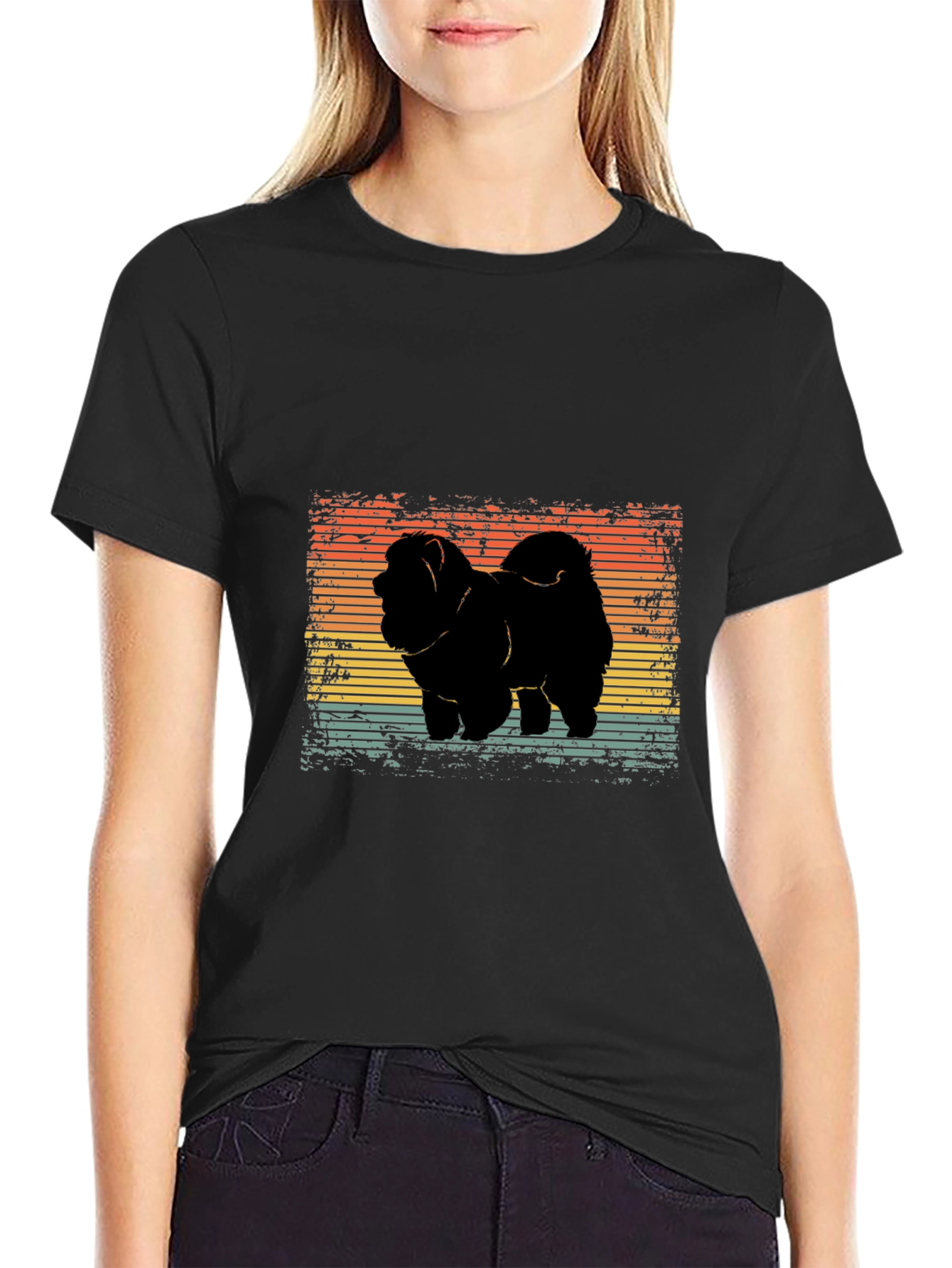 Retro Chow Chow Dog T-Shirt