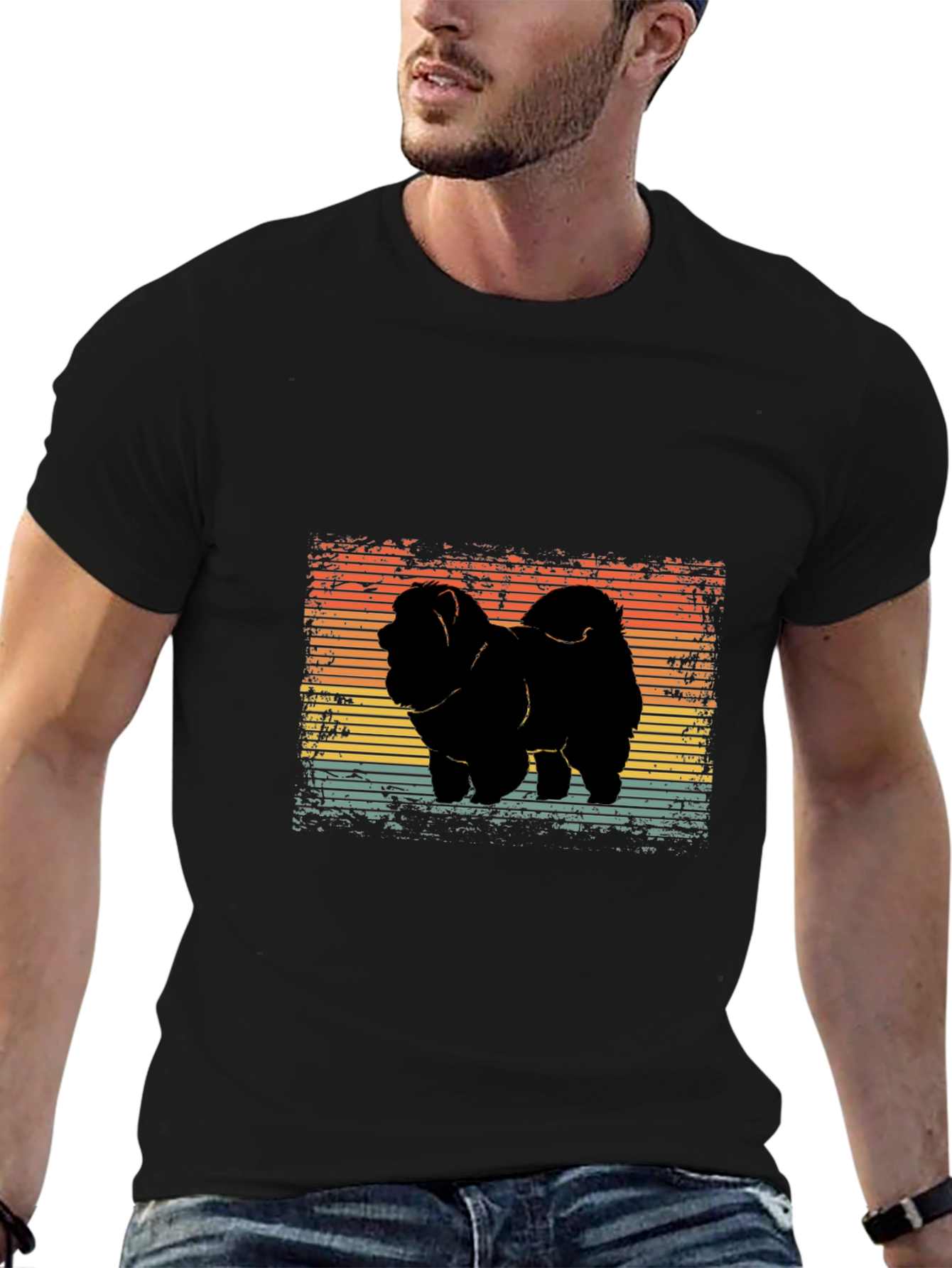 Retro Chow Chow Dog T-Shirt