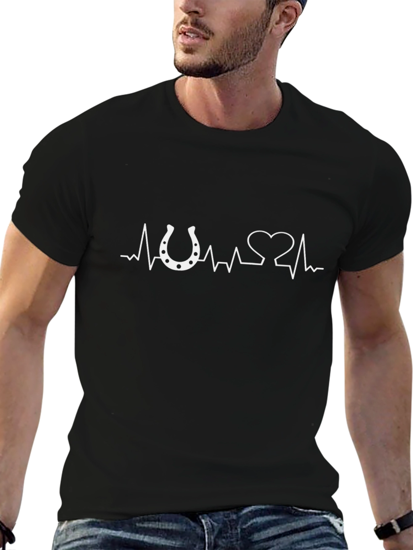 Horse Heartbeat T-Shirt - Equestrian Love!